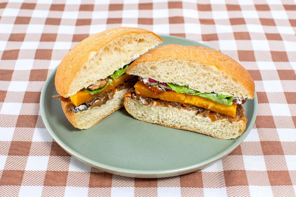 Roasted Butternut Squash Sandwich