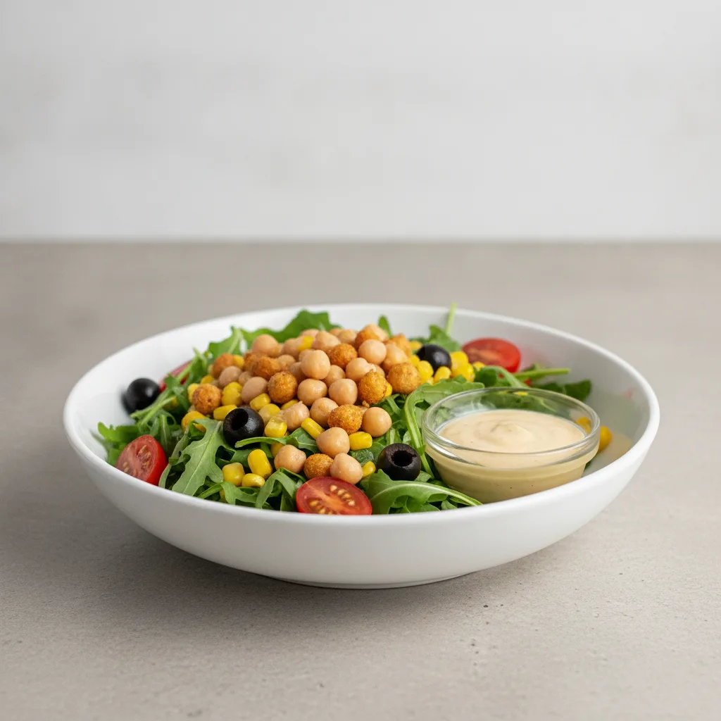 Garbanzo Salad Bowl with House Dressing Garbanzo Salad Bowl with House Dressing