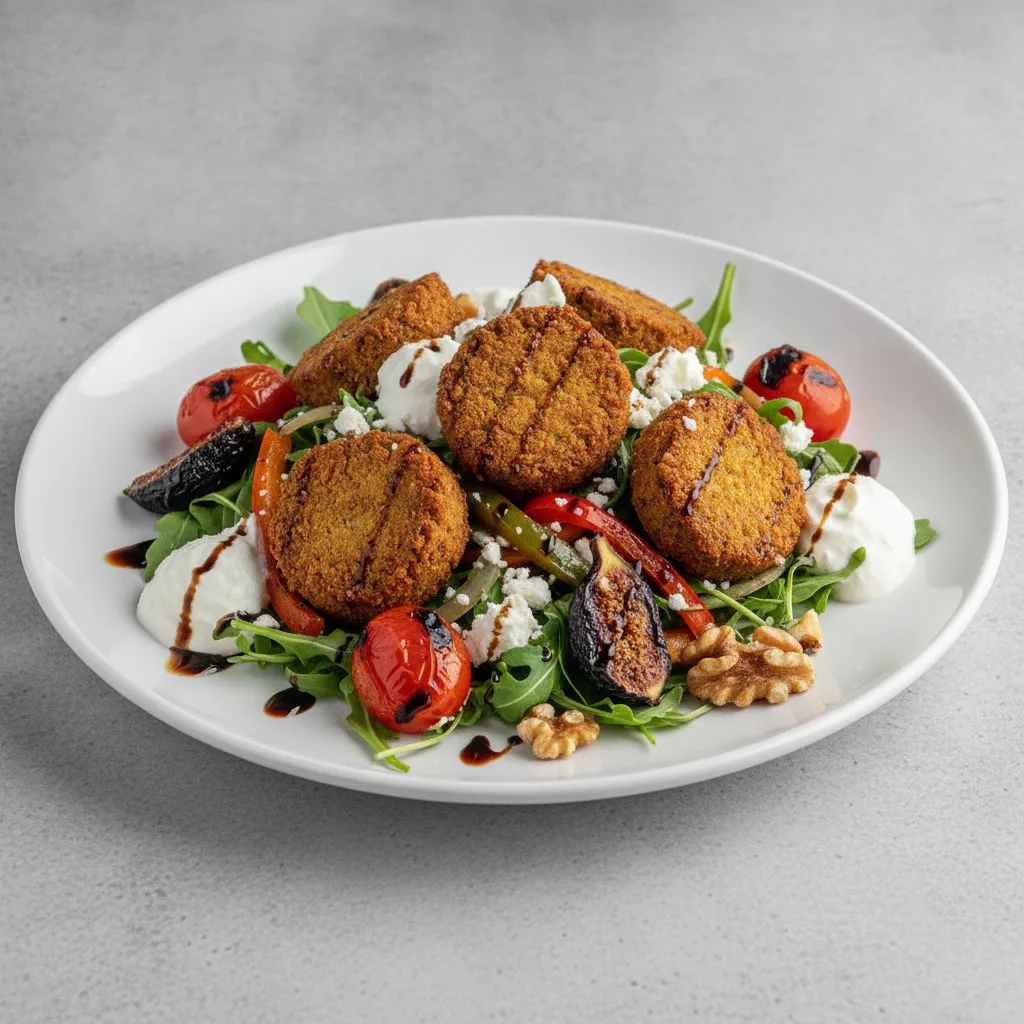 Falafel Feta Fig Salad Falafel Feta Fig Salad