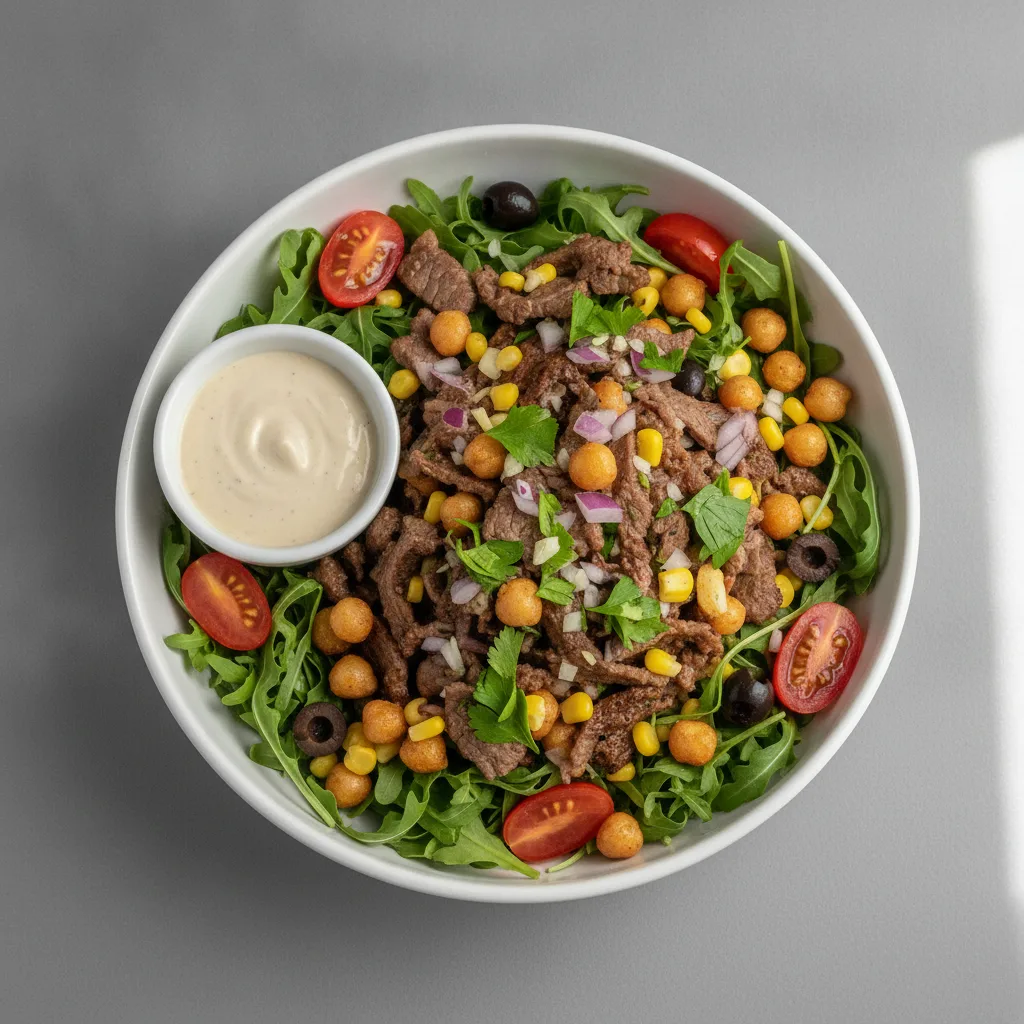 Gyro Salad Bowl with Tahini Gyro Salad Bowl with Tahini