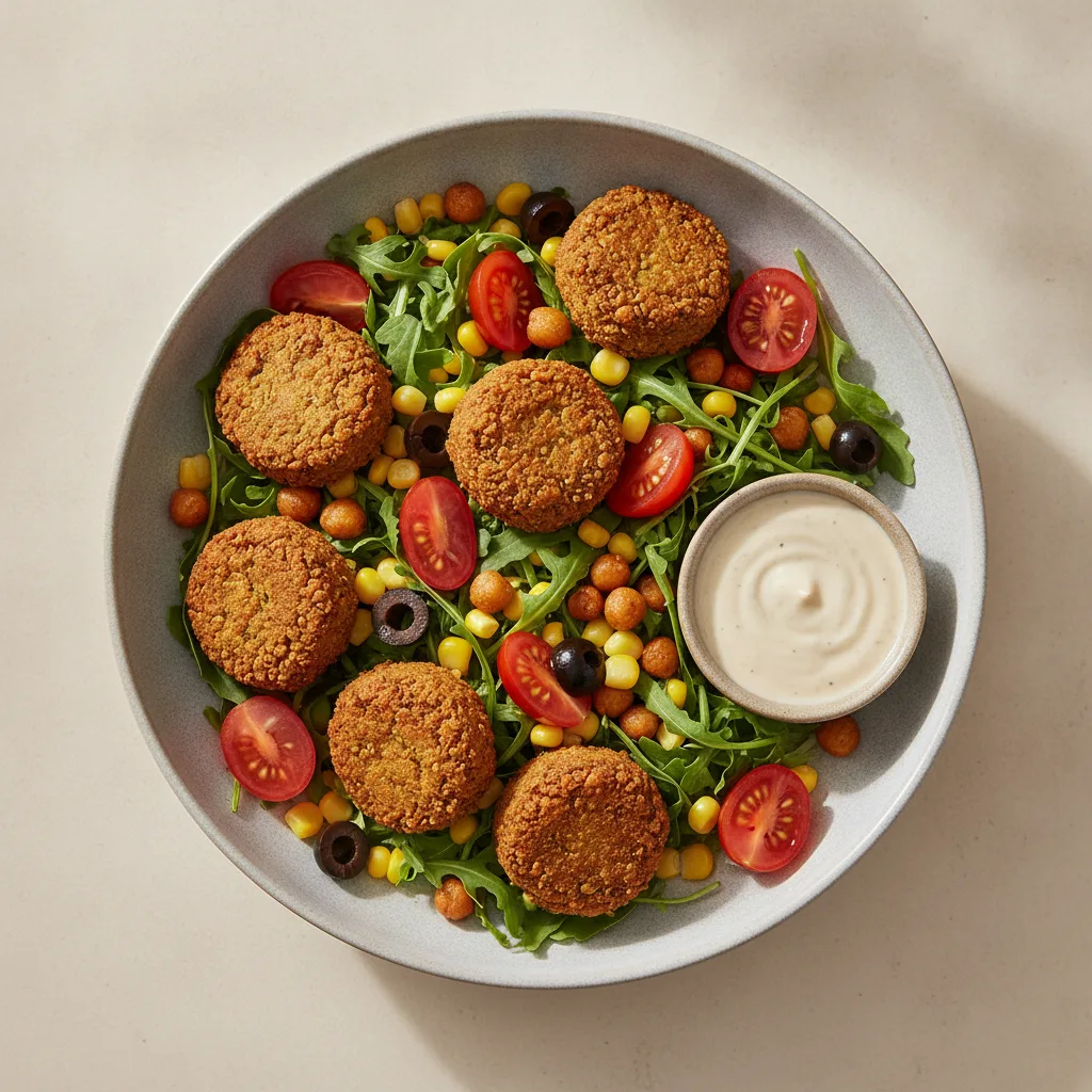 Falafel Salad Bowl with Tahini Falafel Salad Bowl with Tahini