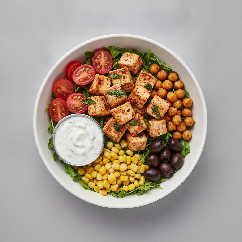 Chicken Salad Bowl with Classic ZIKI (Tzatziki) Chicken Salad Bowl with Classic ZIKI (Tzatziki)
