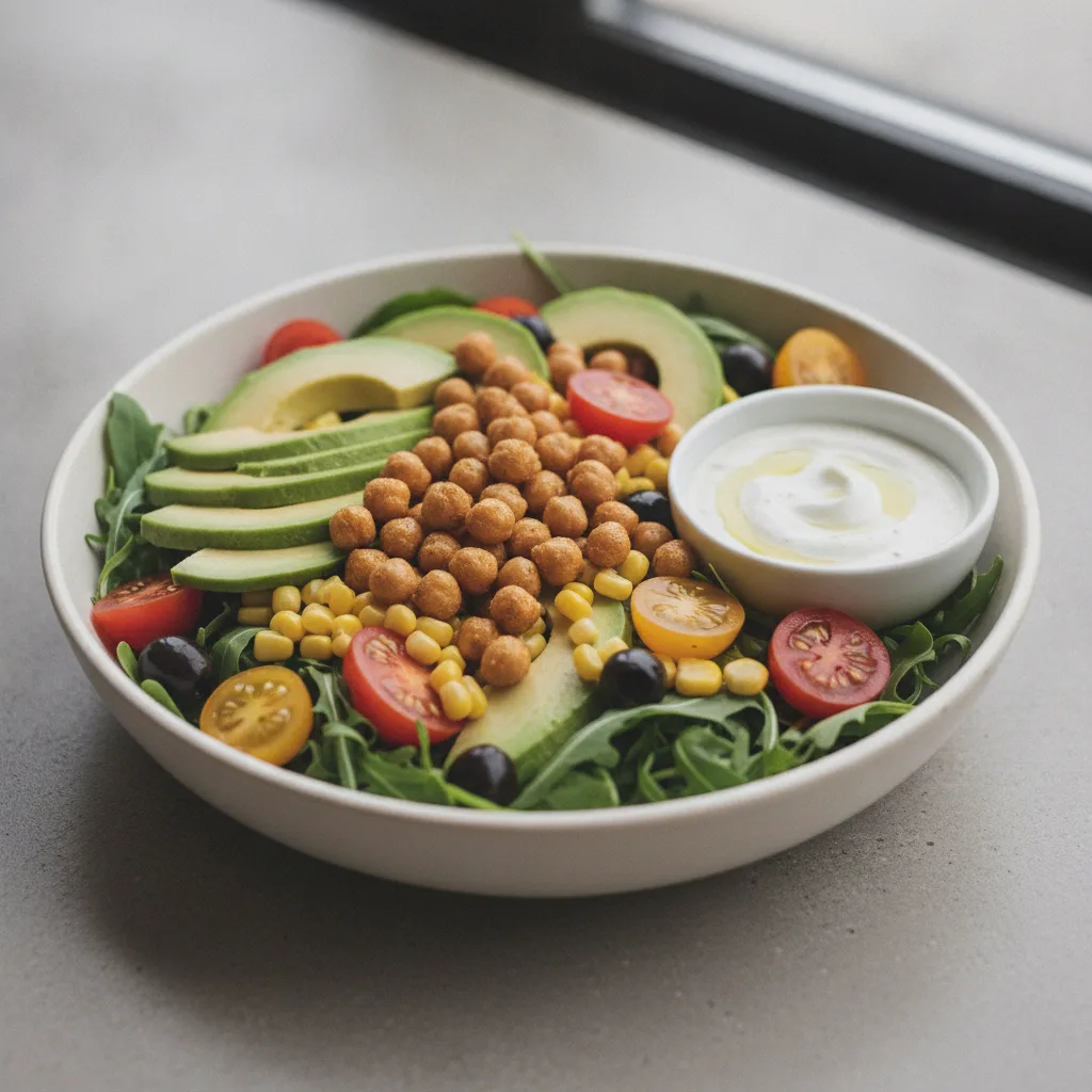 Avocado Salad Bowl with Classic ZIKI (Tzatziki) Avocado Salad Bowl with Classic ZIKI (Tzatziki)