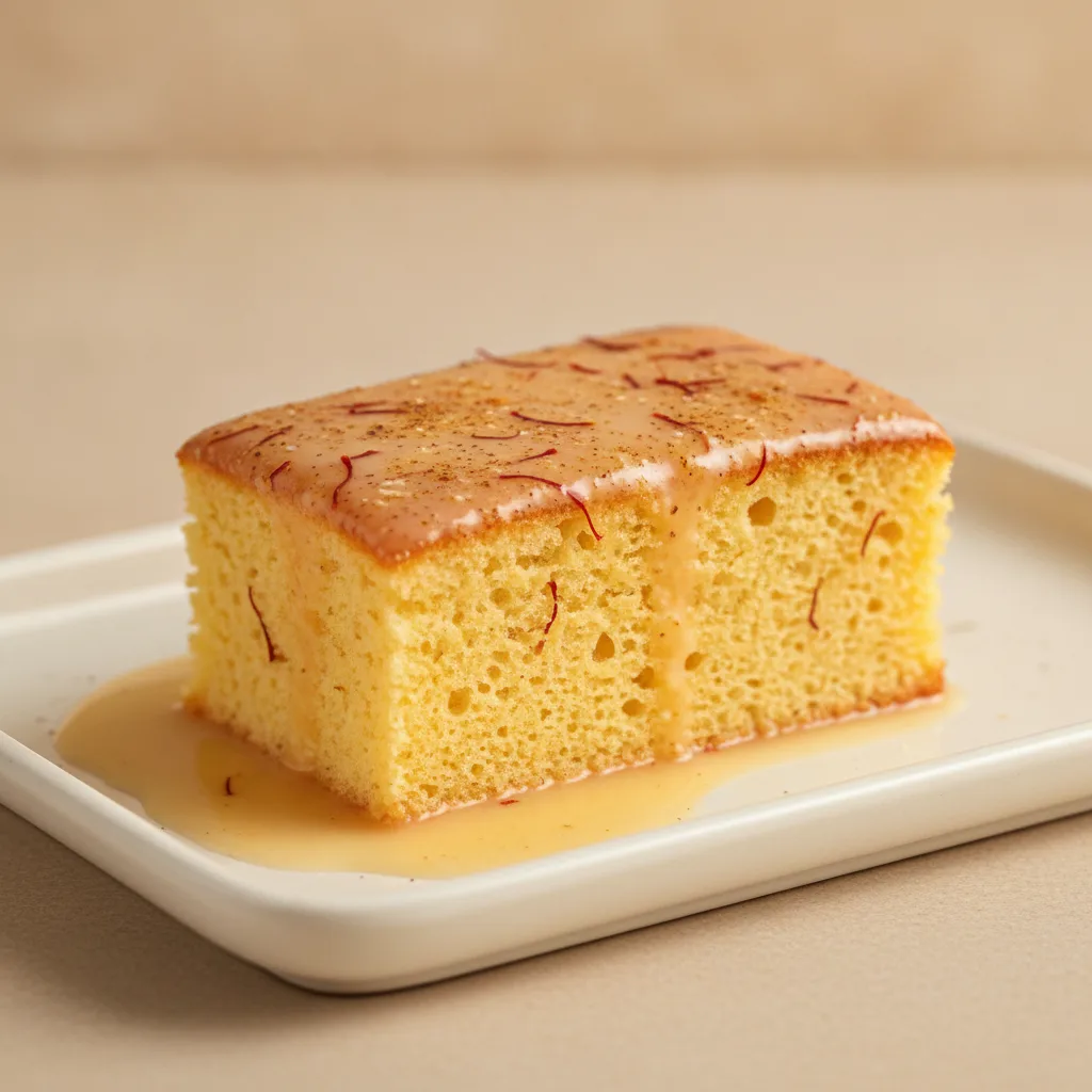 Saffron Milk Cake Tray Saffron Milk Cake Tray