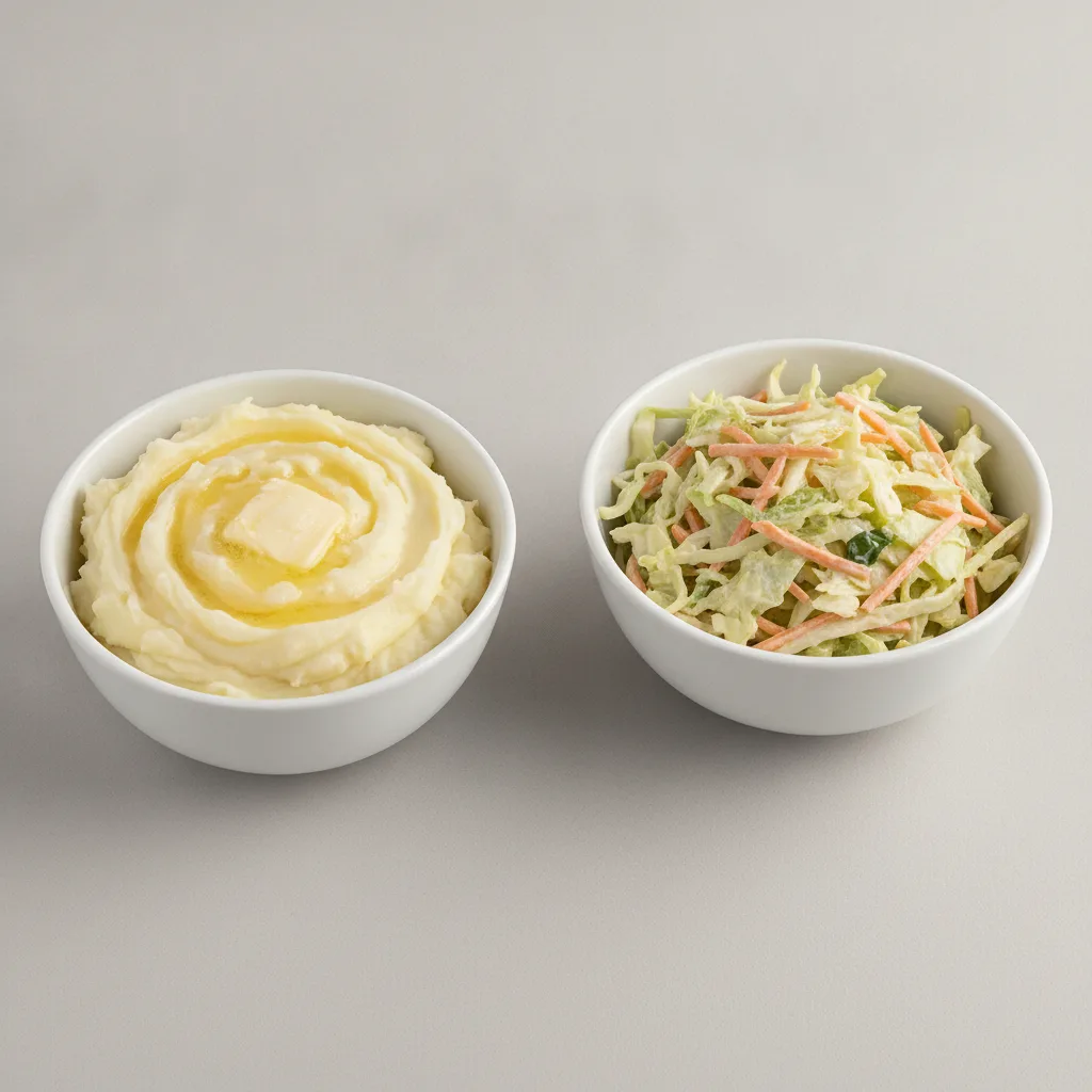 2 Sides - Mashed Potatoes / Coleslaw 2 Sides - Mashed Potatoes / Coleslaw