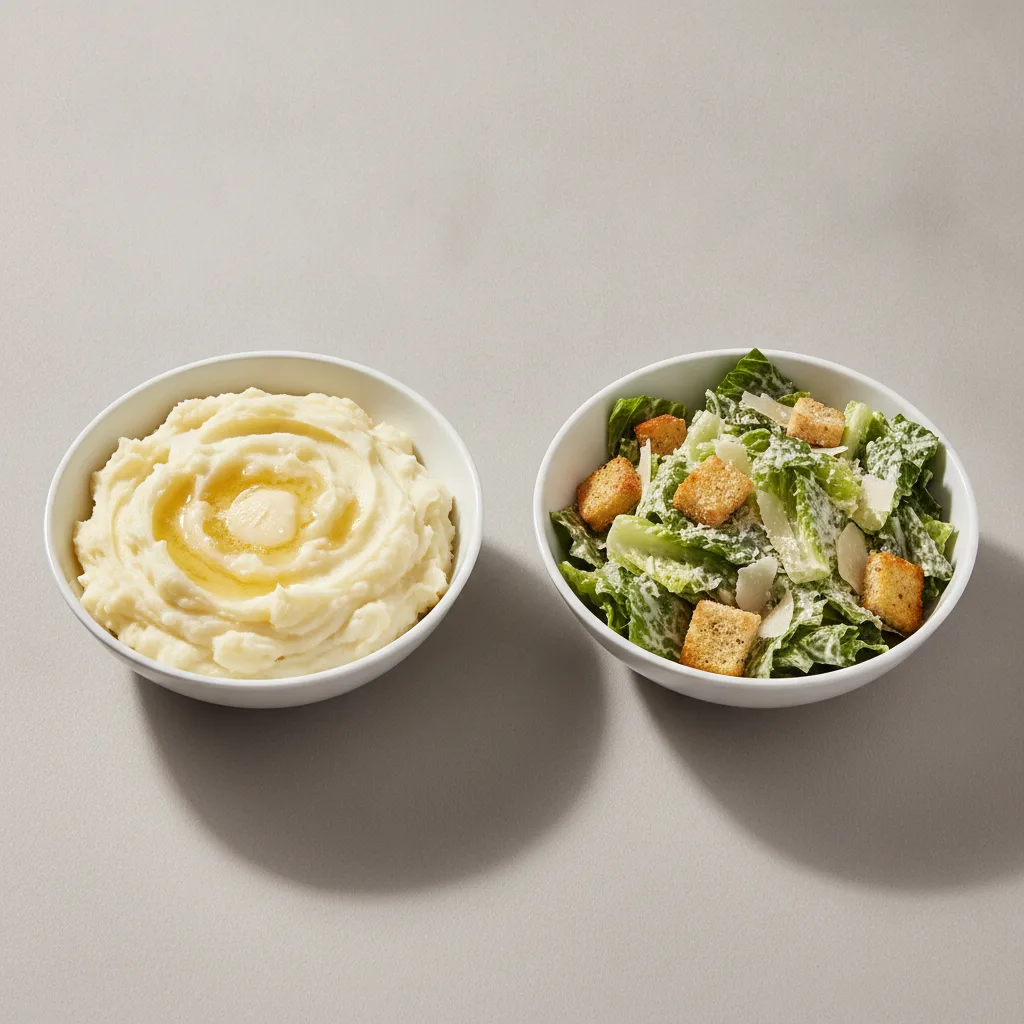 2 Sides - Mashed Potatoes / Caesar Salad 2 Sides - Mashed Potatoes / Caesar Salad
