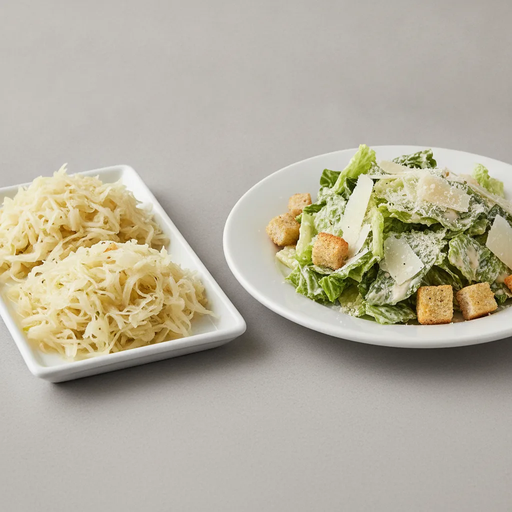 2 Sides - Sauerkraut Tray / Caesar Salad 2 Sides - Sauerkraut Tray / Caesar Salad
