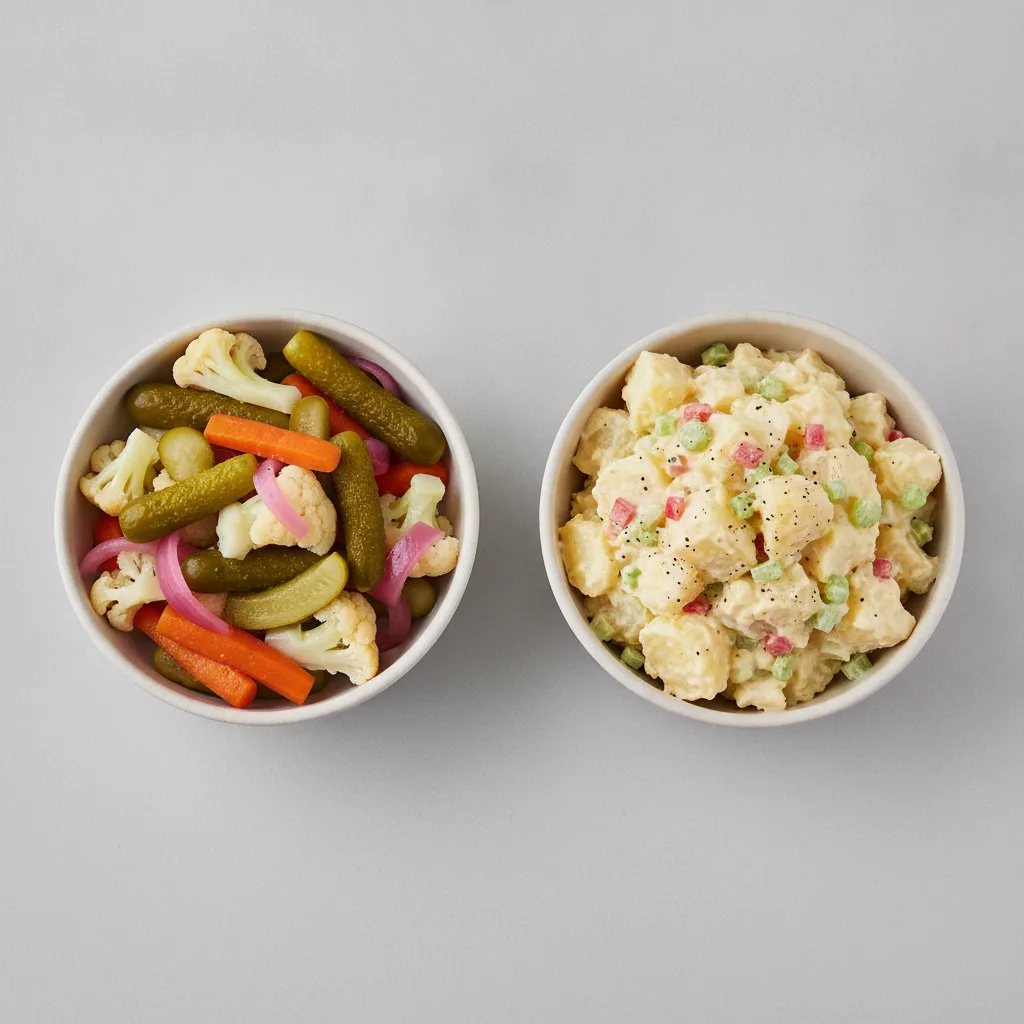 2 Sides - Pickle Tray / Potato Salad 2 Sides - Pickle Tray / Potato Salad
