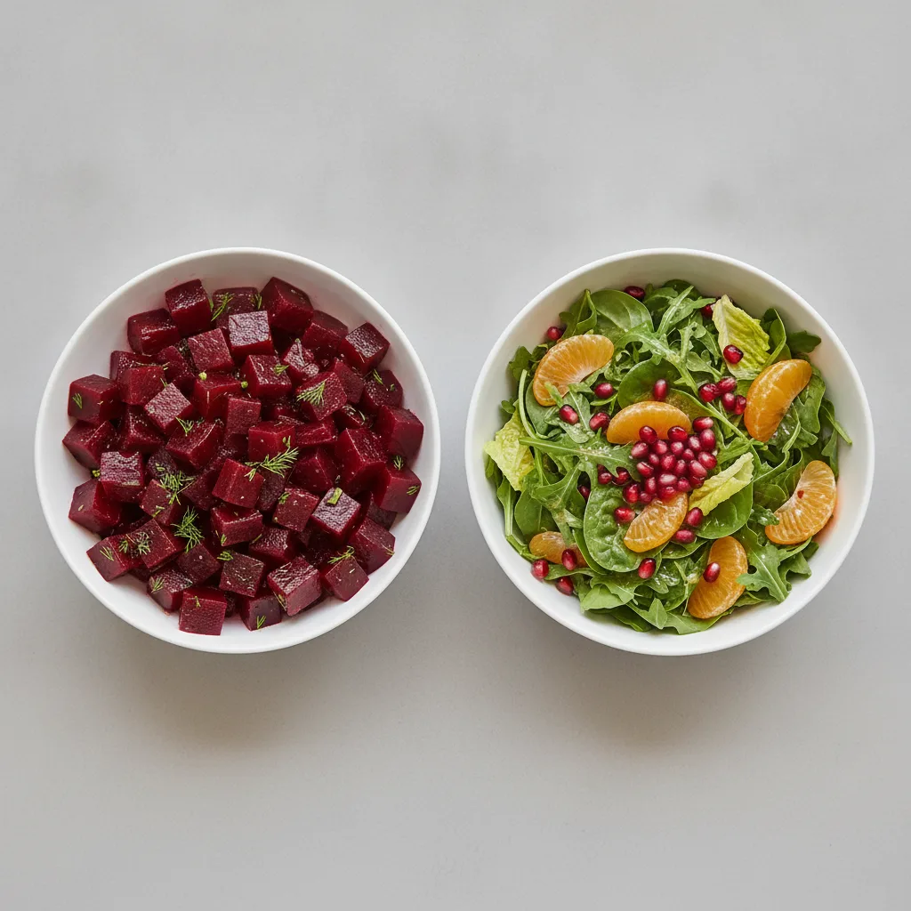 2 Sides - Beet Salad / Citrus Pomegranate Salad 2 Sides - Beet Salad / Citrus Pomegranate Salad
