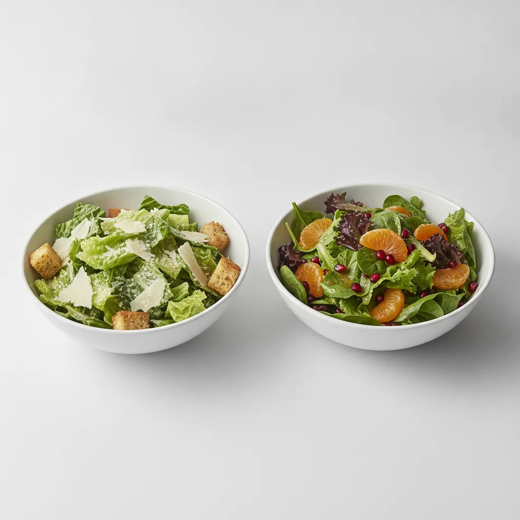 2 Sides - Caesar Salad / Citrus Pomegranate Salad 2 Sides - Caesar Salad / Citrus Pomegranate Salad