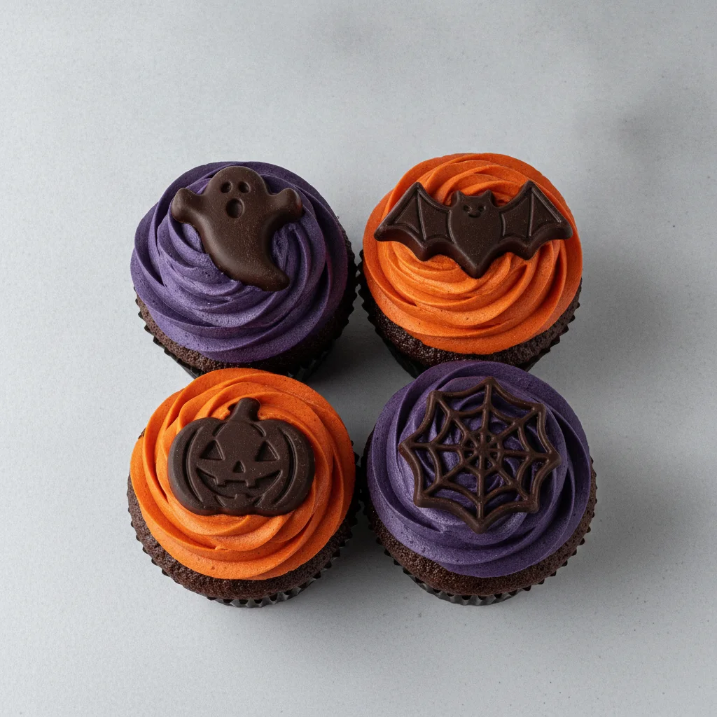 Chocolate Halloween Cupcakes Chocolate Halloween Cupcakes