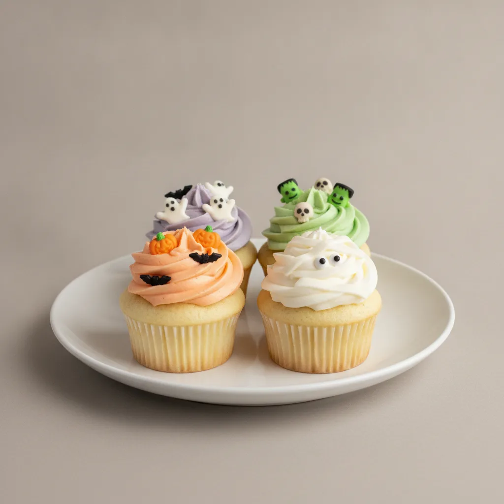 Vanilla Halloween Cupcakes Vanilla Halloween Cupcakes