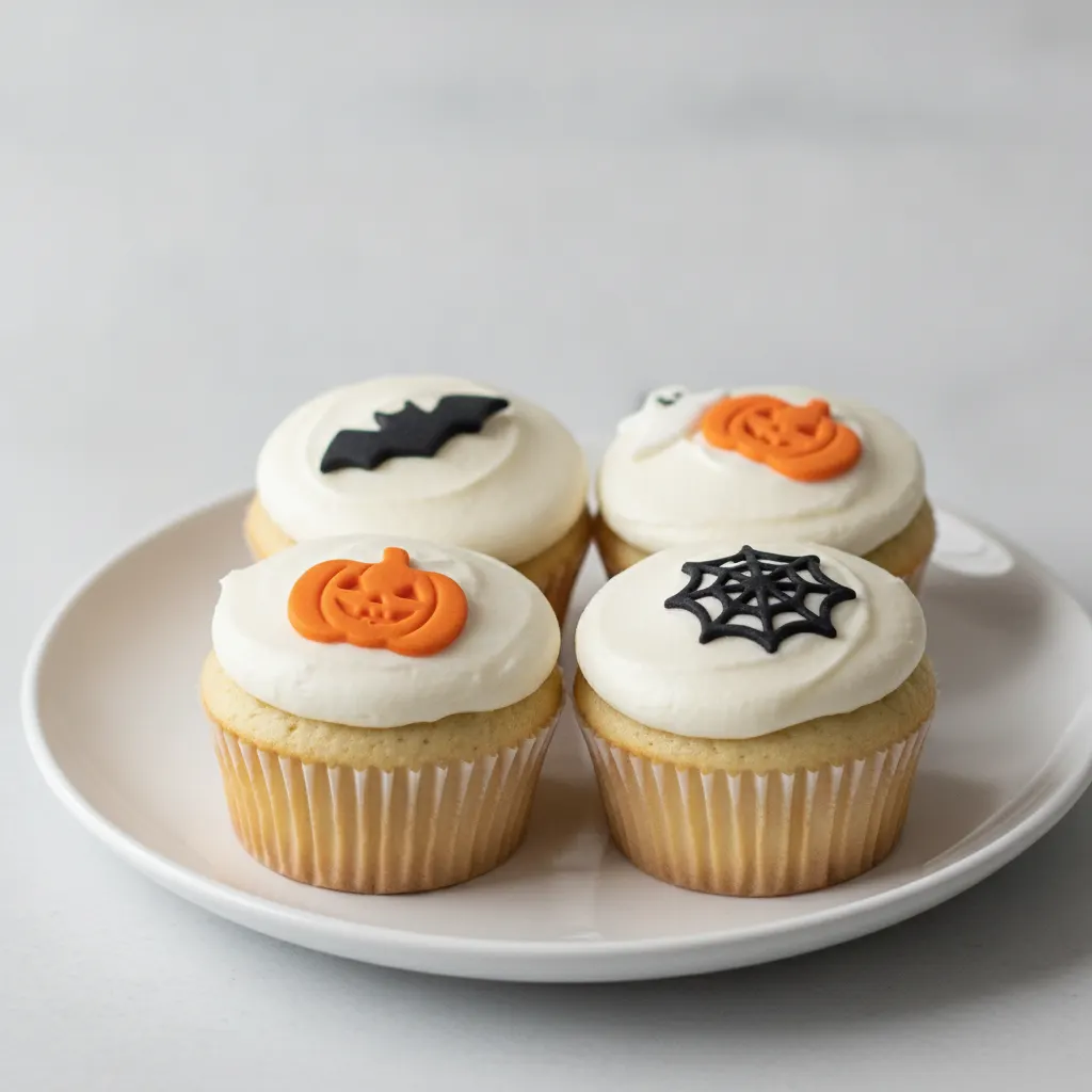 Vegan Vanilla Halloween Cupcakes Vegan Vanilla Halloween Cupcakes