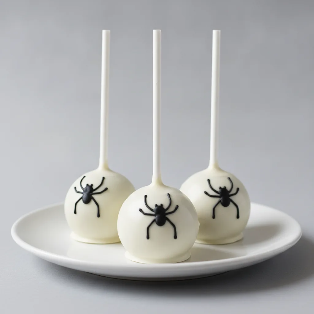 Vanilla Spider Cake Pops Vanilla Spider Cake Pops
