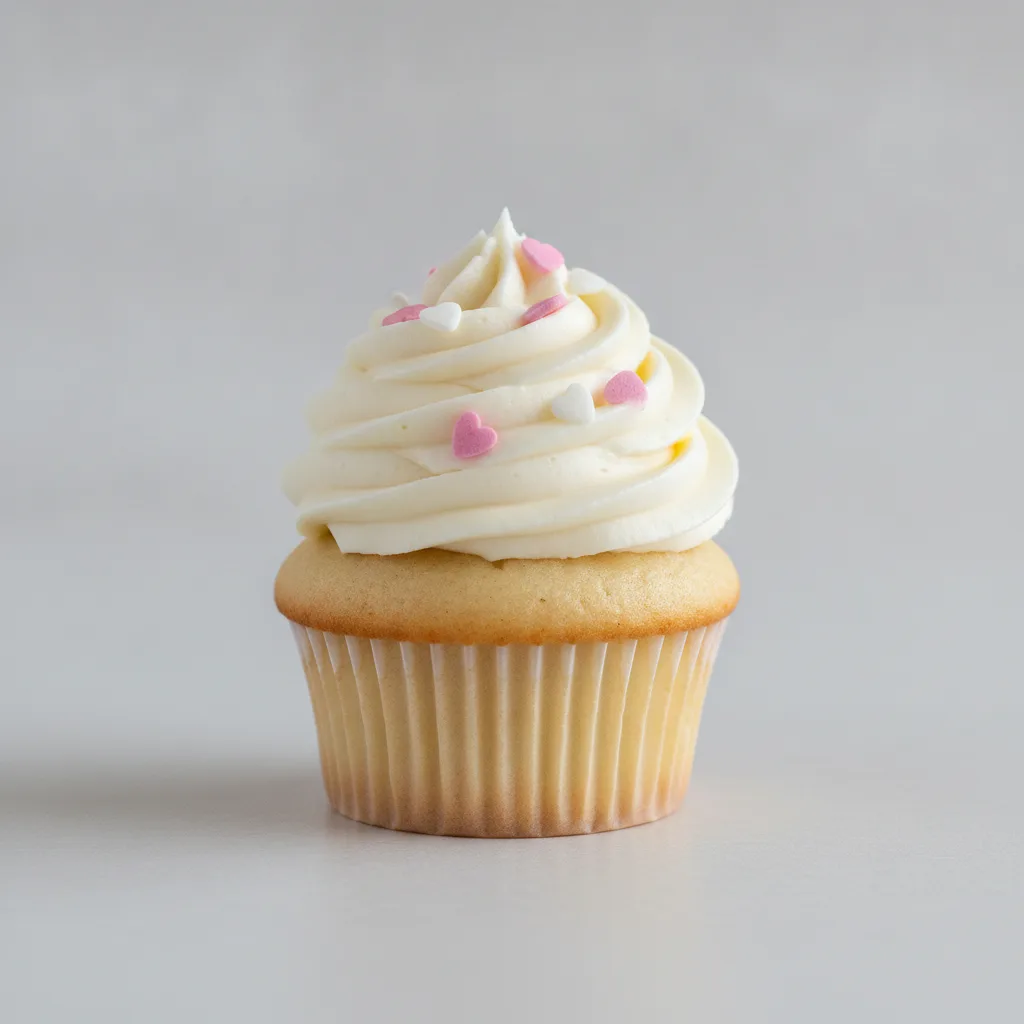 Vanilla Valentine's Day Cupcake Vanilla Valentine's Day Cupcake