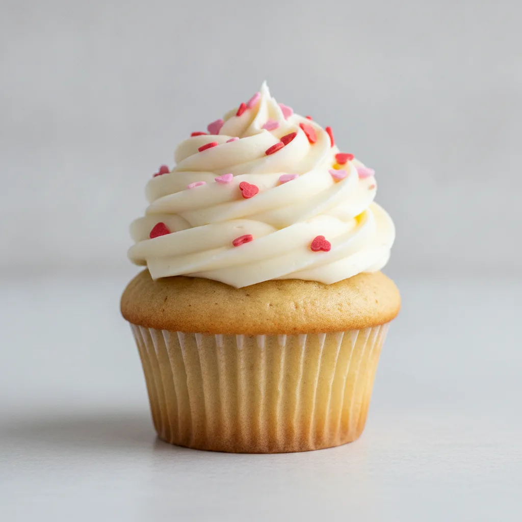Vegan and Gluten Free Vanilla Valentine Cupcake Vegan and Gluten Free Vanilla Valentine Cupcake