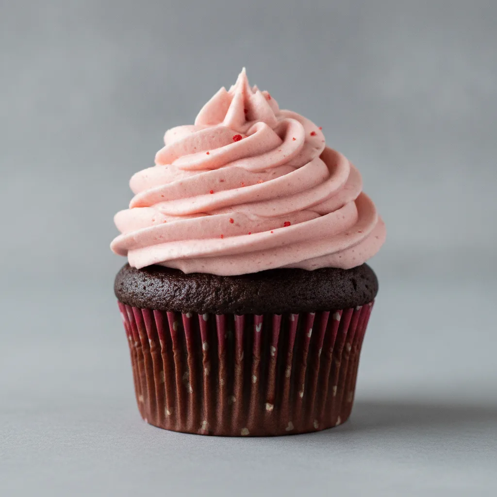 Chocolate and Strawberry Valentine Cupcake Chocolate and Strawberry Valentine Cupcake