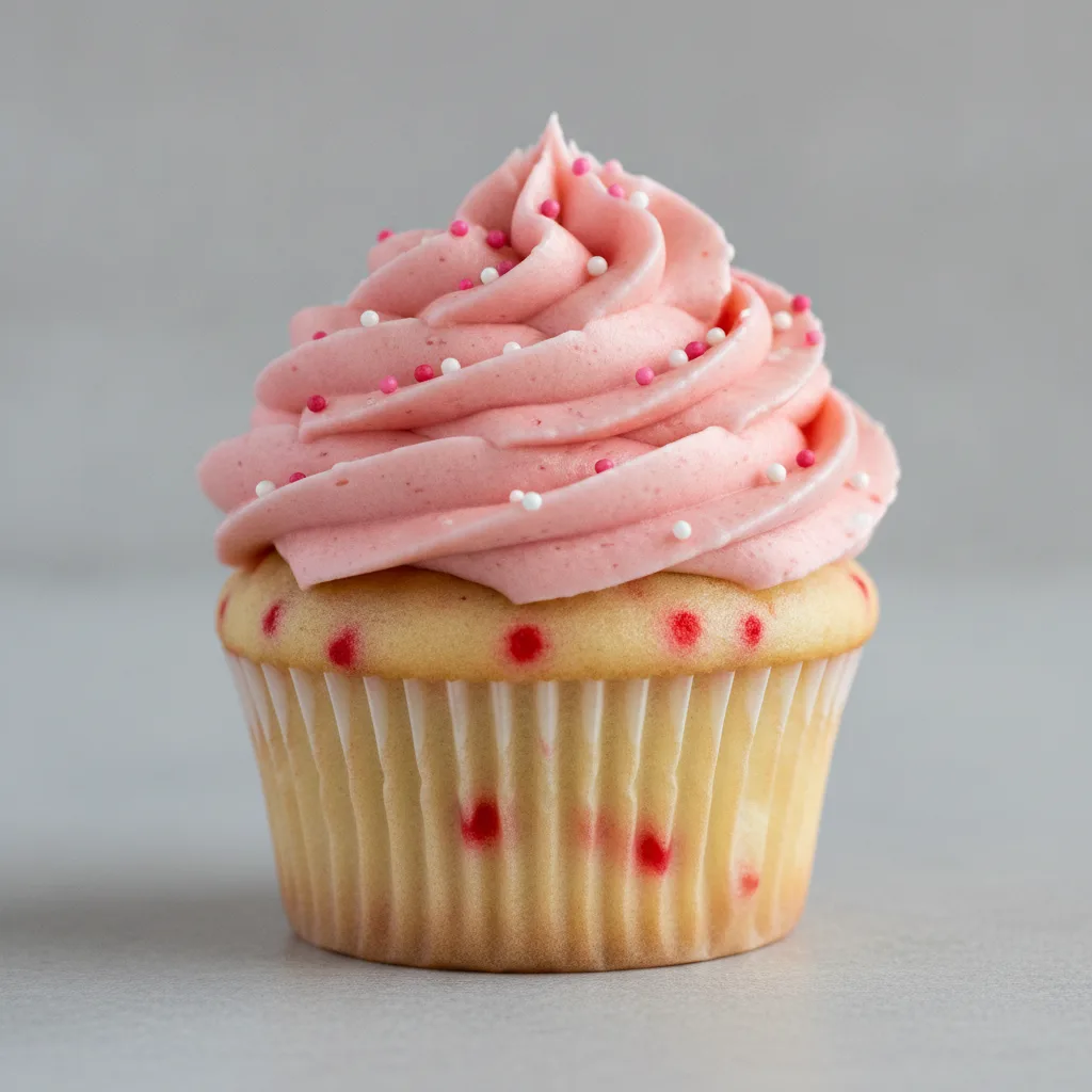 Strawberry Funfetti Valentine Cupcake Strawberry Funfetti Valentine Cupcake