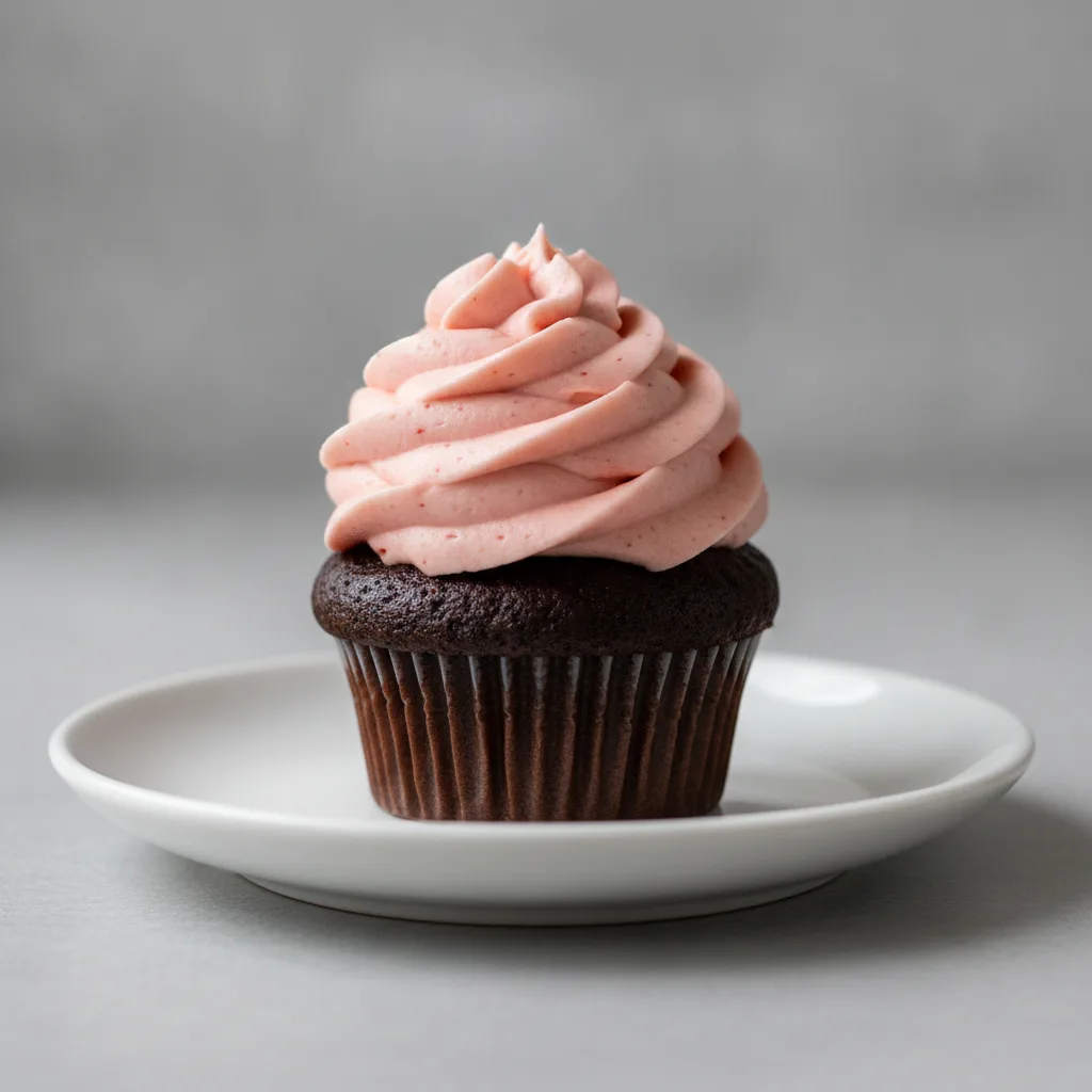 Vegan and Gluten Free Chocolate and Strawberry Valentine Cupcake Vegan and Gluten Free Chocolate and Strawberry Valentine Cupcake