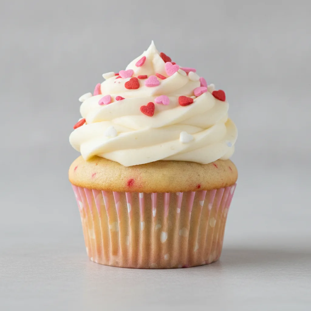 Vegan and Gluten Free Funfetti Valentine Cupcake Vegan and Gluten Free Funfetti Valentine Cupcake