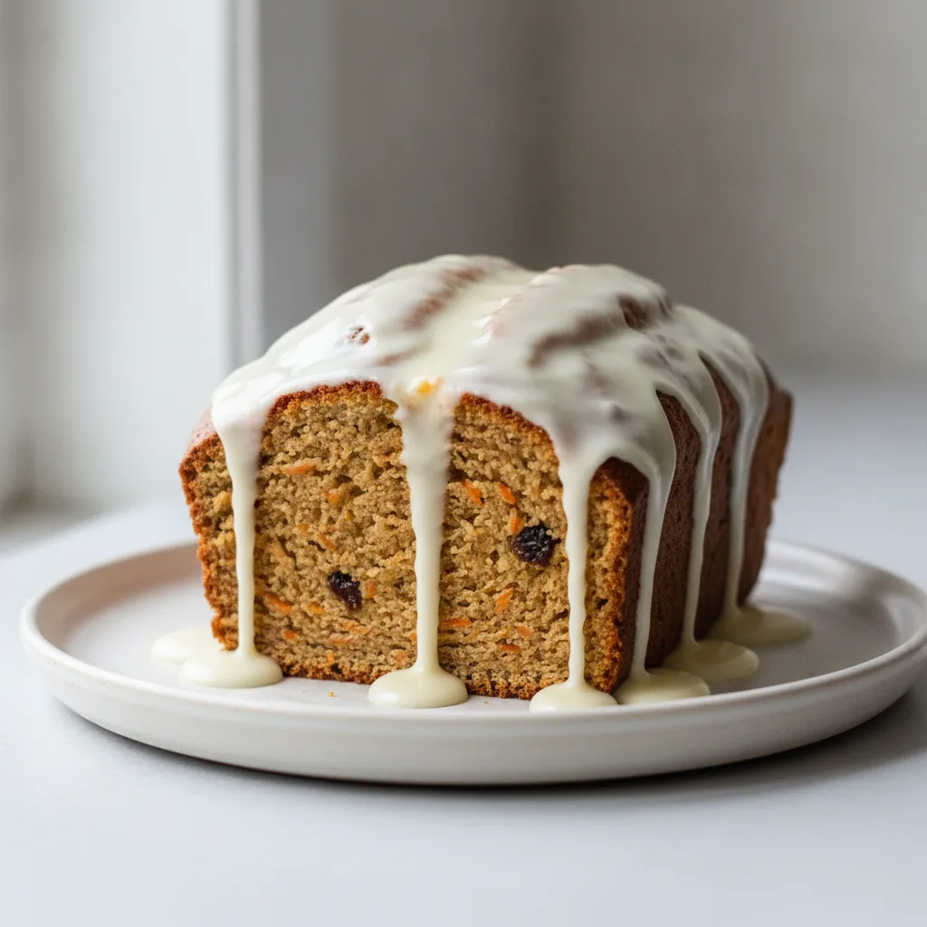 Iced Carrot Bread Loaf Iced Carrot Bread Loaf
