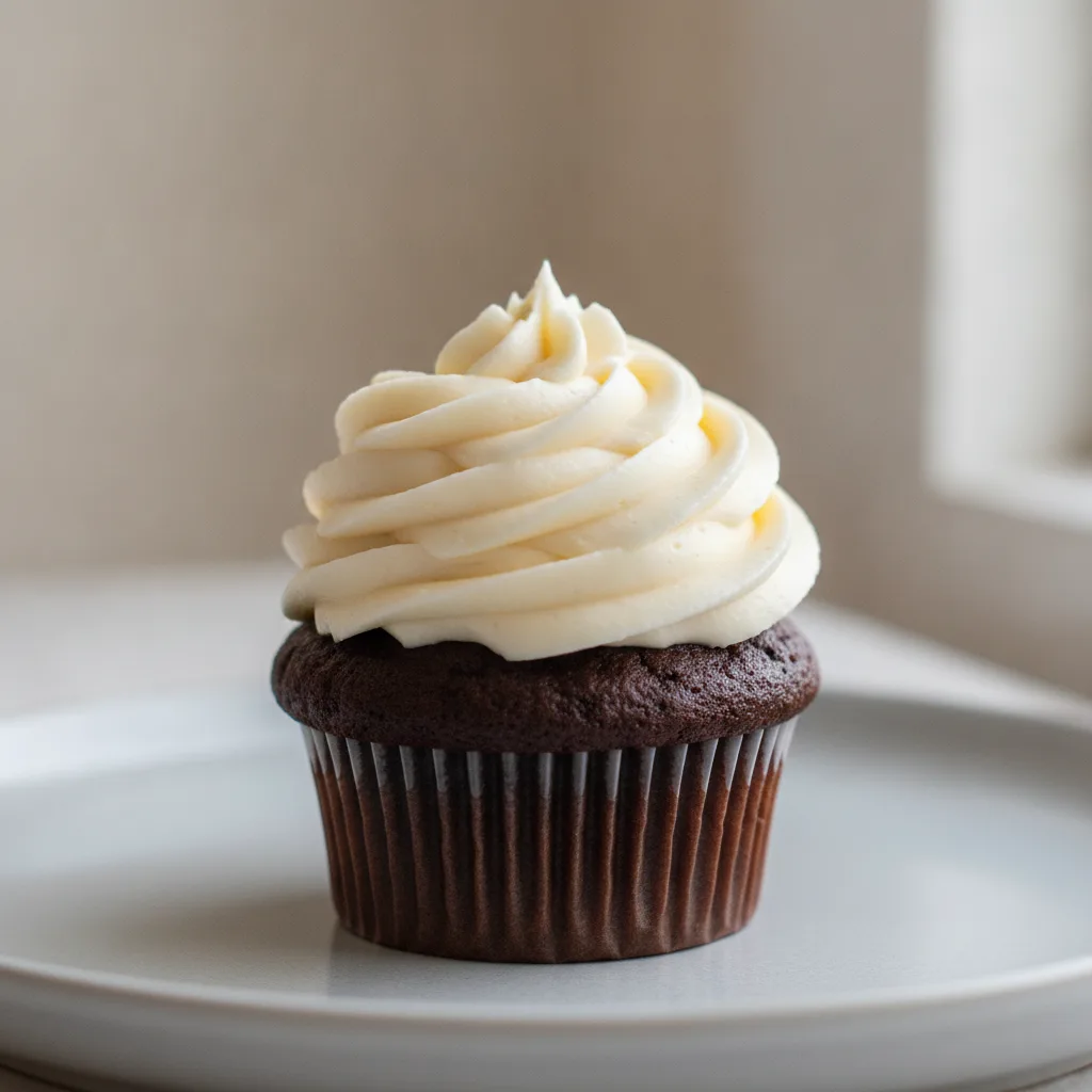 Gluten Free Chocolate Cupcake with Vanilla Frosting Gluten Free Chocolate Cupcake with Vanilla Frosting