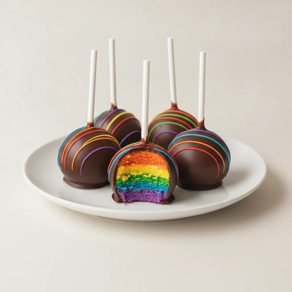 Vegan Chocolate PRIDE Cake Pops Vegan Chocolate PRIDE Cake Pops