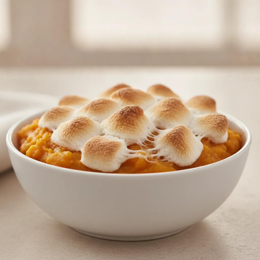 Mashed Yams with Marshmallow Topping Mashed Yams with Marshmallow Topping
