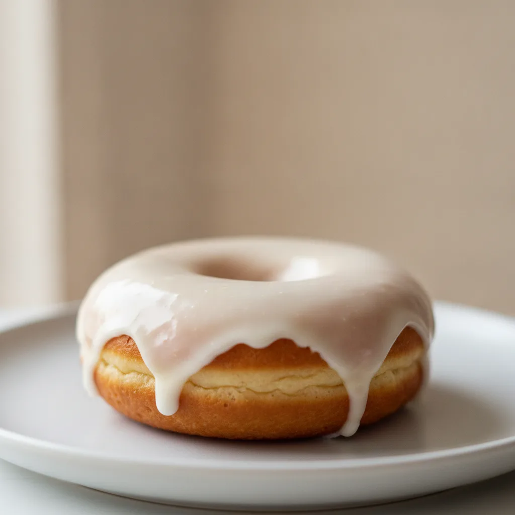 GF Brioche Donut with a Vanilla Glaze GF Brioche Donut with a Vanilla Glaze