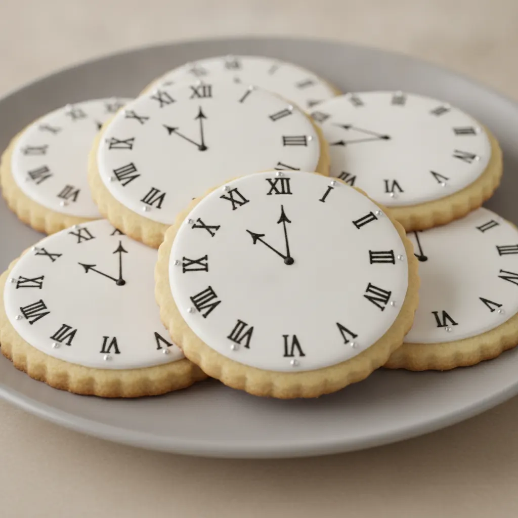 Clock Sugar Cookies Clock Sugar Cookies