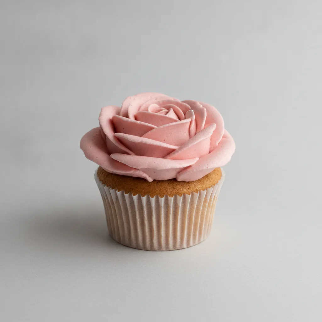 Vegan Rose Cupcake Vegan Rose Cupcake
