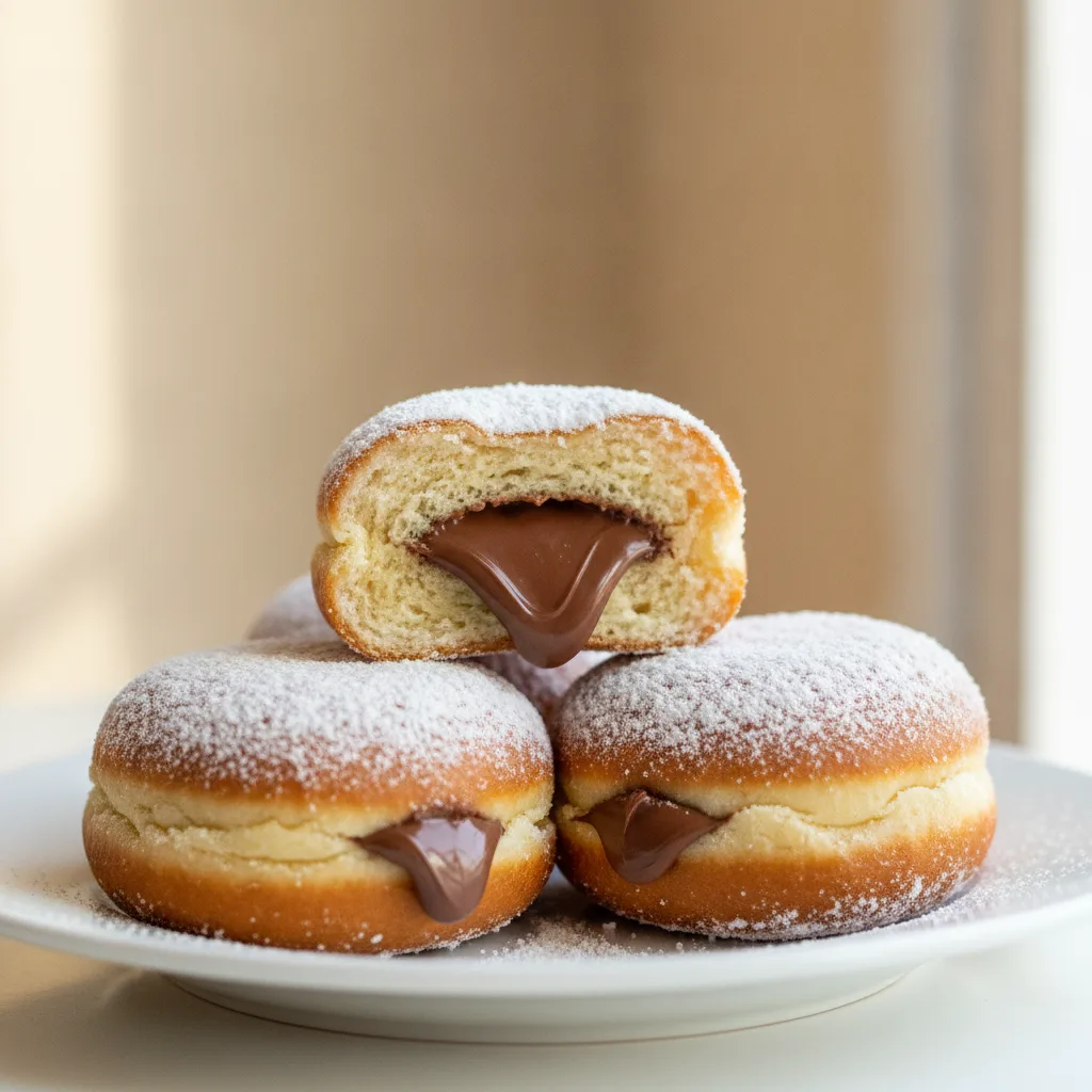 Nutella Stuffed Brioche Donuts Nutella Stuffed Brioche Donuts