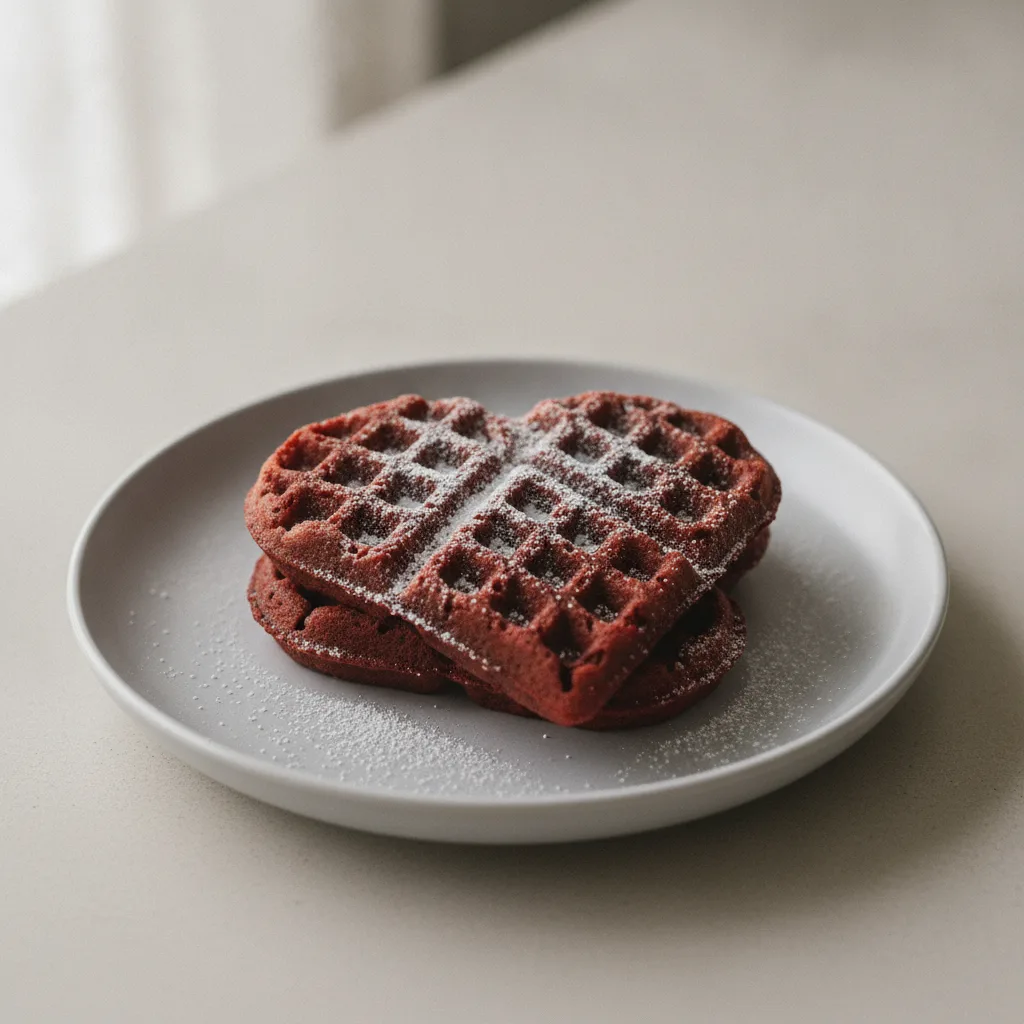 Red Velvet Valentine's Waffles Red Velvet Valentine's Waffles