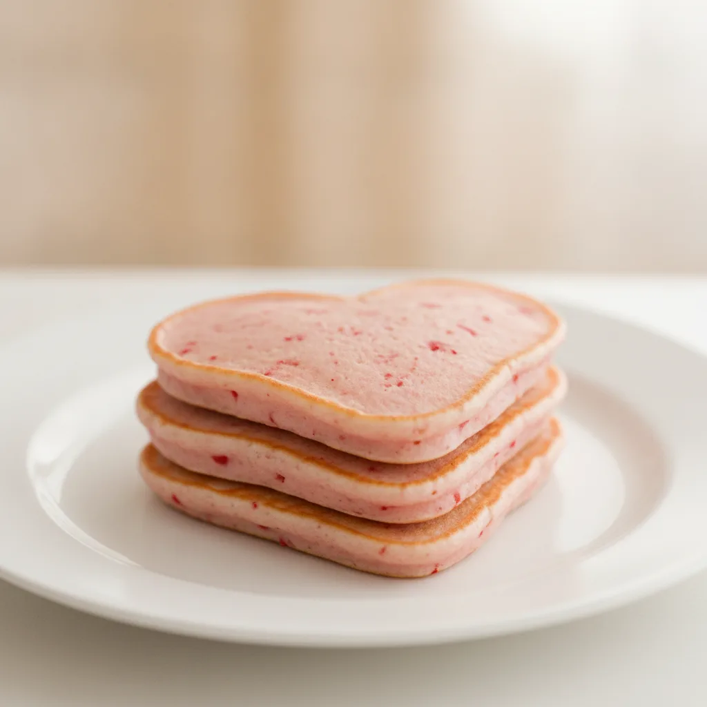 Strawberry Valentine's Pancakes Strawberry Valentine's Pancakes
