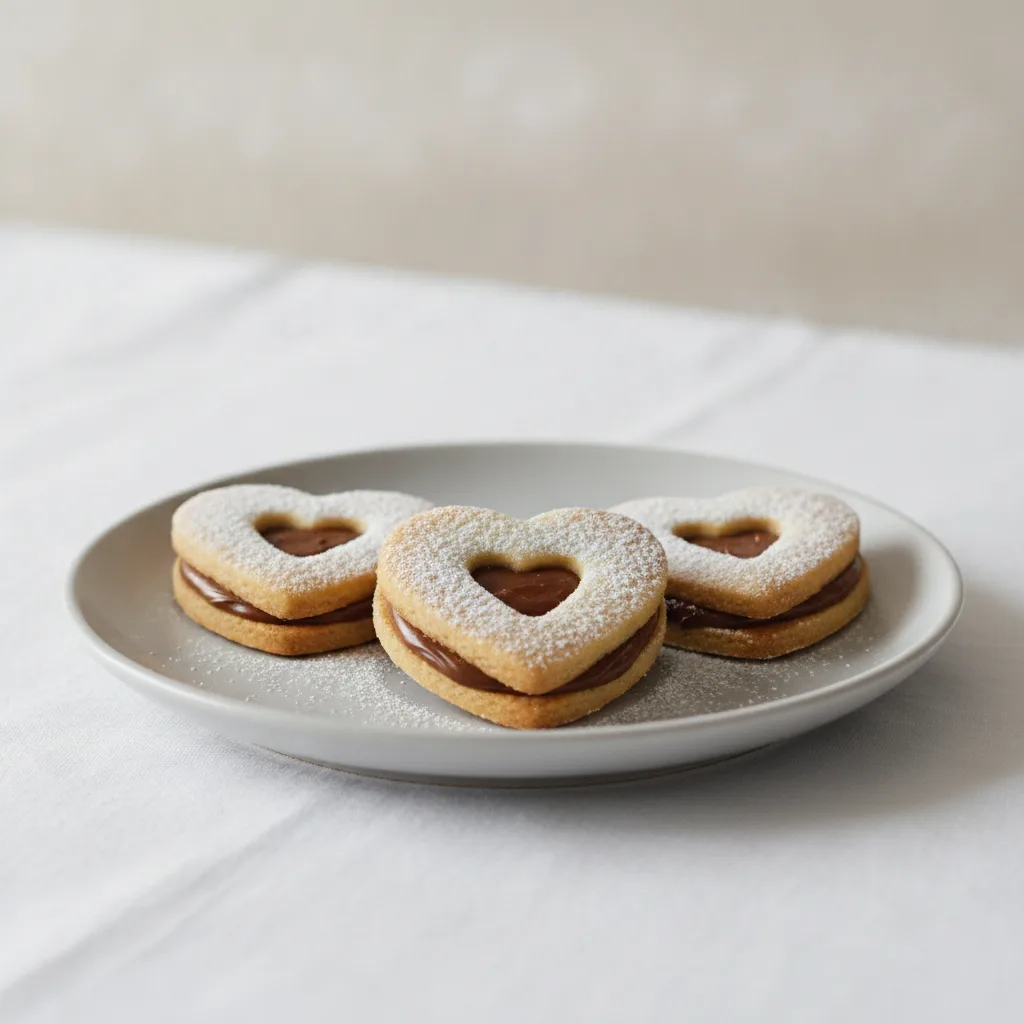Heart Linzer Tart Cookies Heart Linzer Tart Cookies