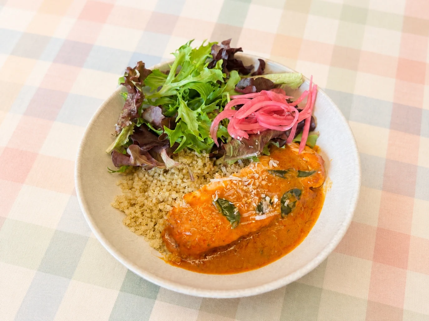Thai Panang Salmon Bowl - Turmeric Rice
