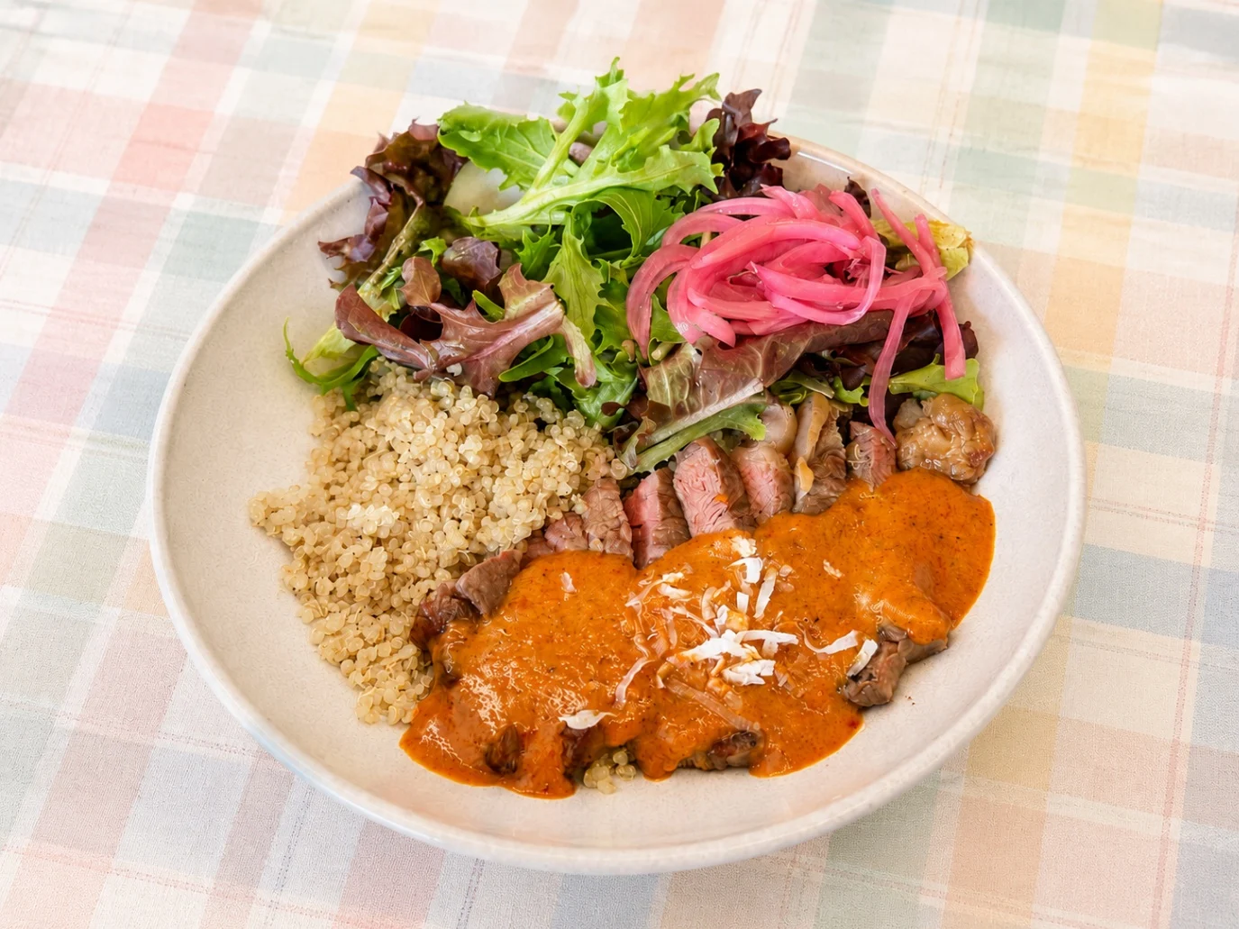 Thai Panang Steak Bowl - Forbidden Red Japonica Rice