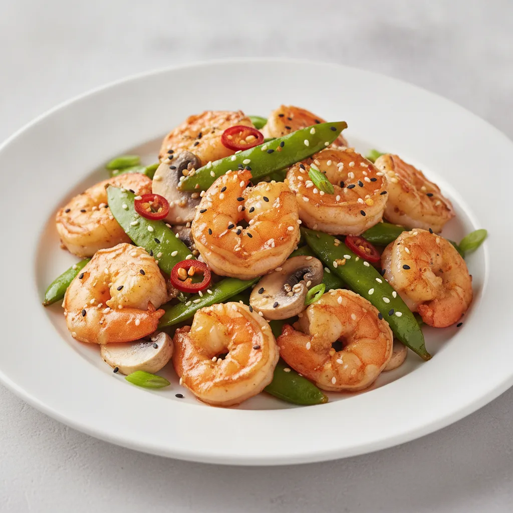 Garlic Butter Shrimp Stir-Fry Garlic Butter Shrimp Stir-Fry