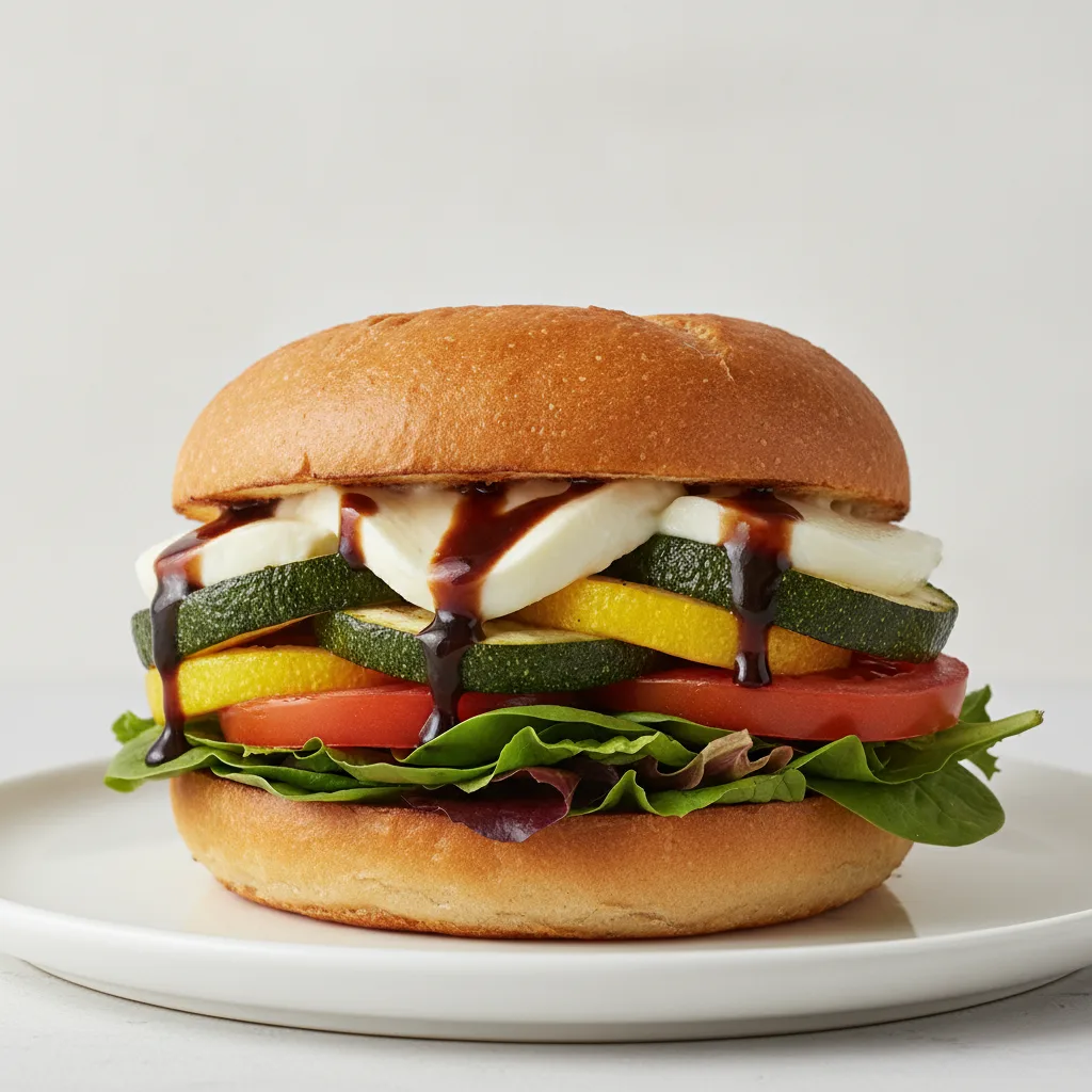 The Veggie Stacker Sandwich The Veggie Stacker Sandwich