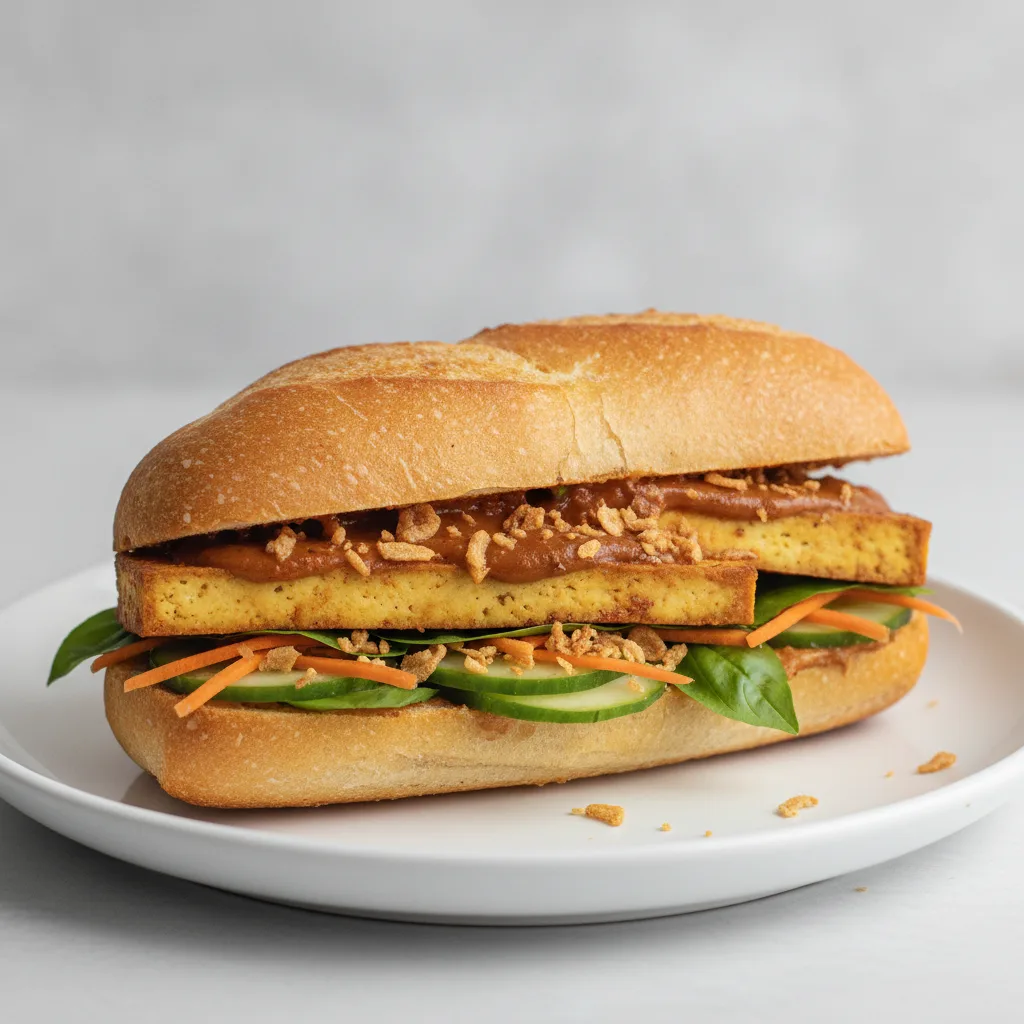 Spicy Tofu Thai Crunch Sandwich Spicy Tofu Thai Crunch Sandwich