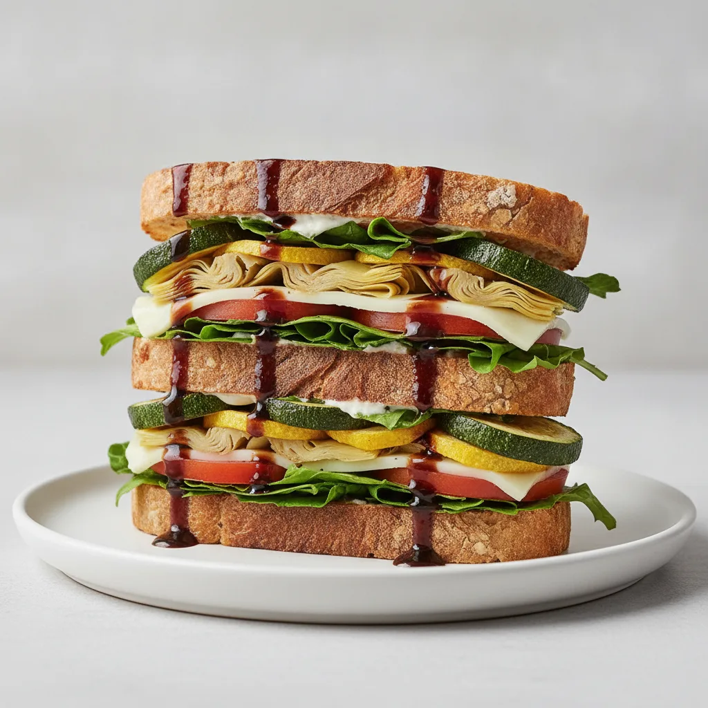 Vegan Stacker Sandwich Vegan Stacker Sandwich