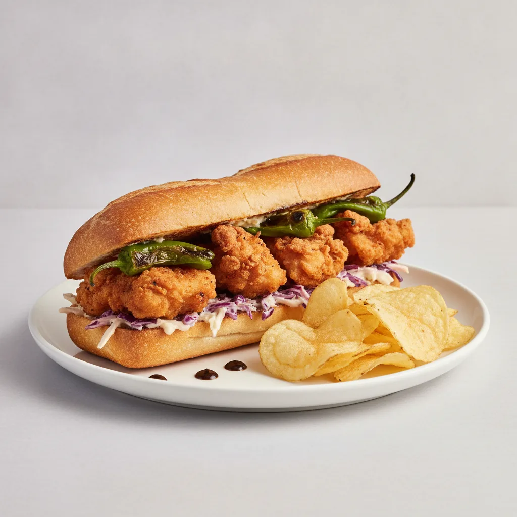 Chicken Karaage Sandwich (with Potato Chips) Chicken Karaage Sandwich (with Potato Chips)