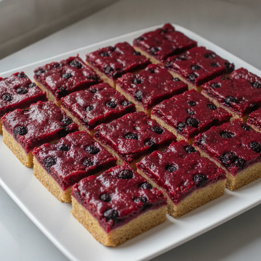 Triple Berries Oat Squares Triple Berries Oat Squares