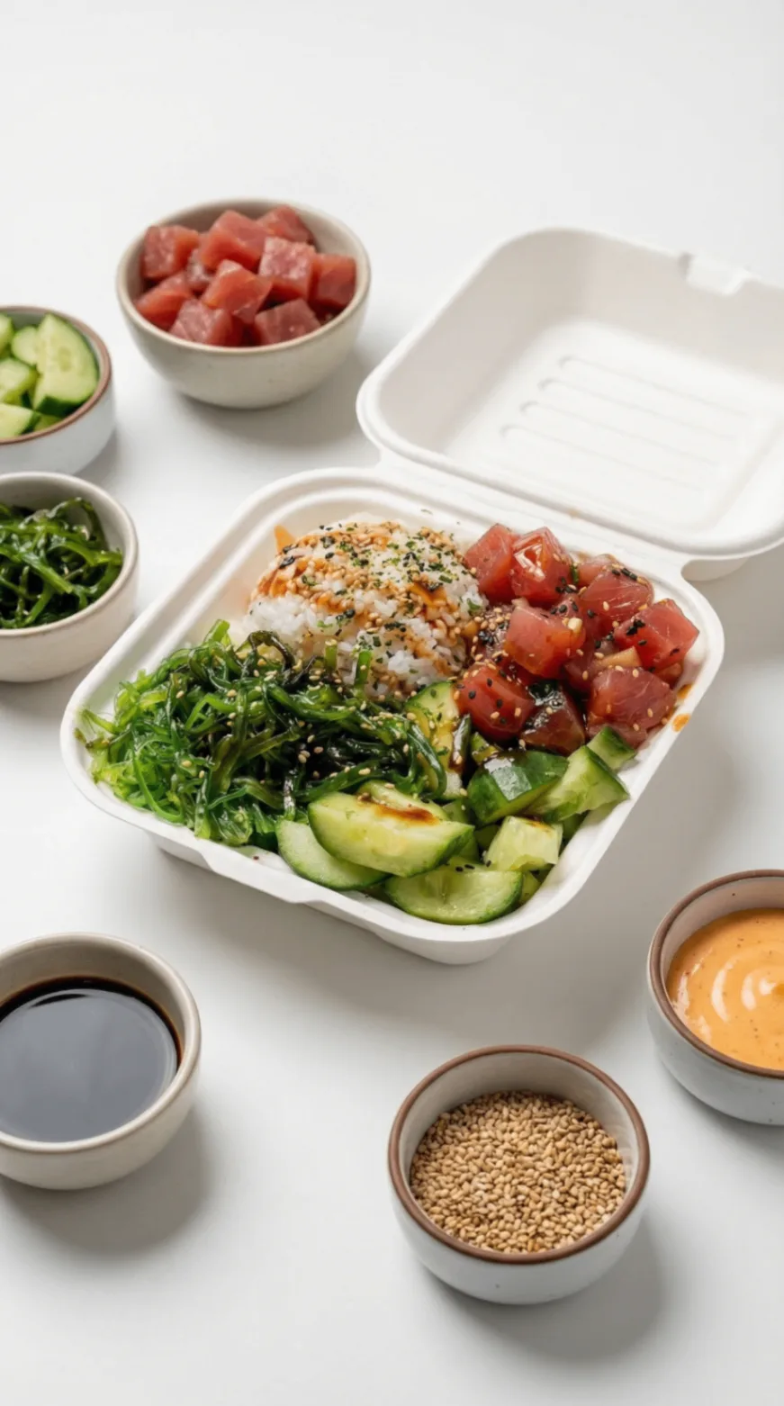 Ponzu Scheme Poke Bowl