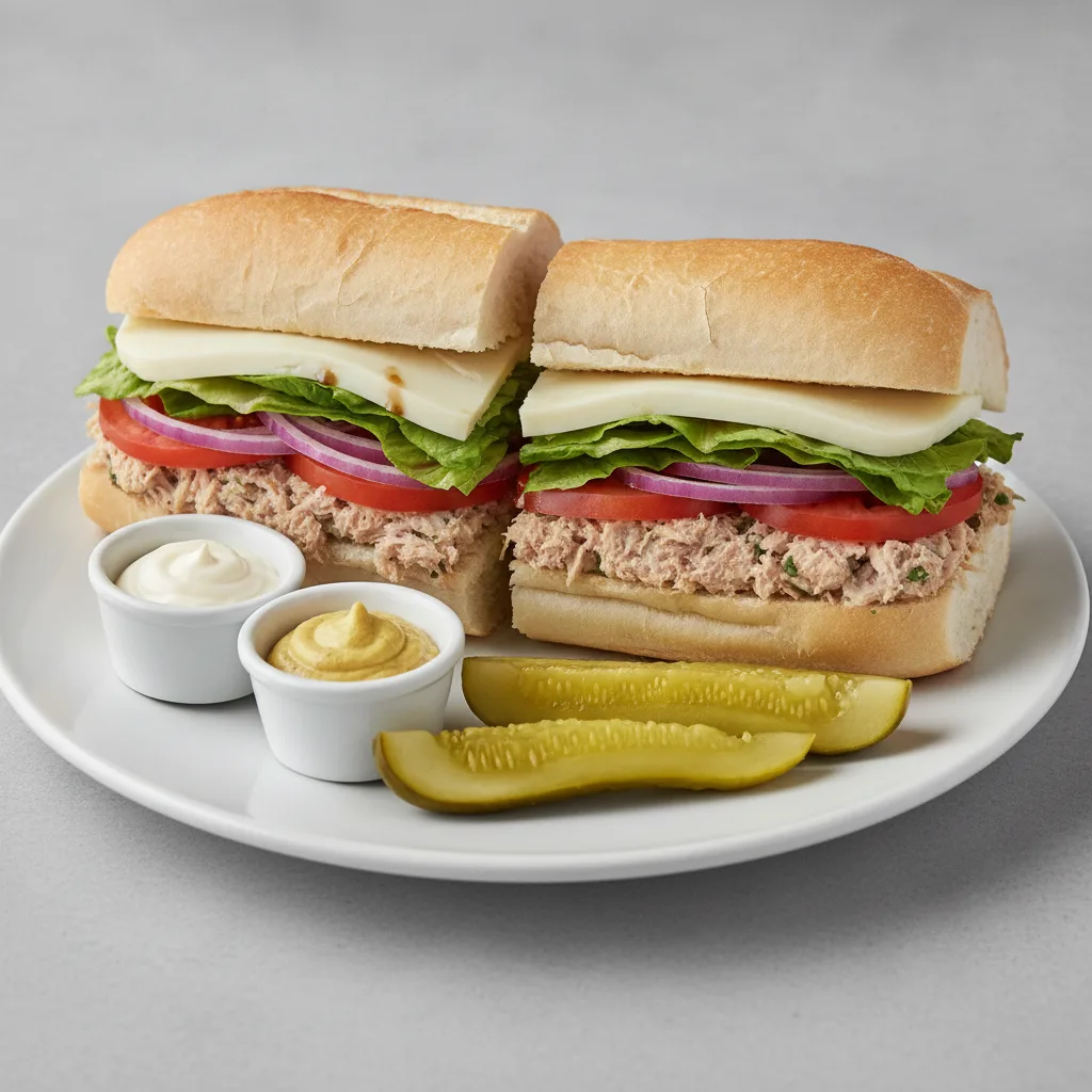 Deluxe Sub: Tuna on White Bread