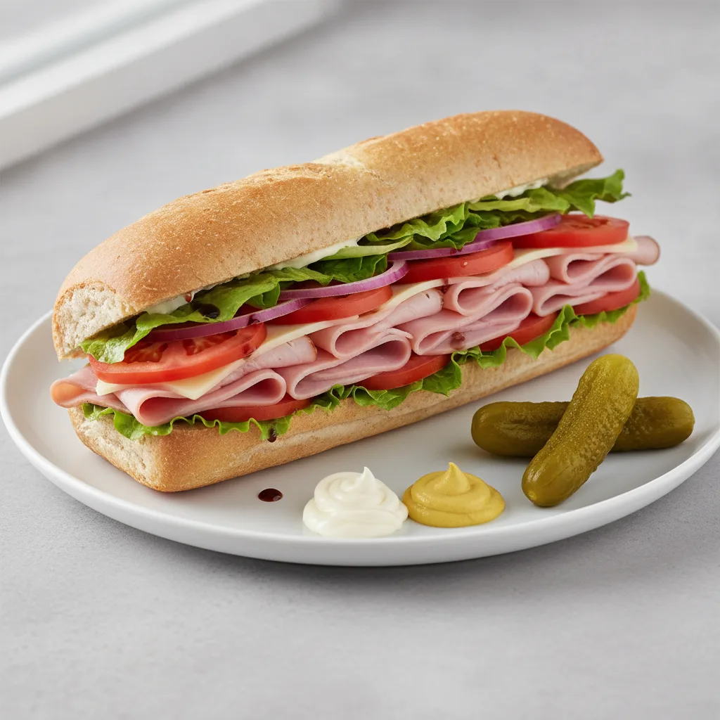 Standard Sub: Honey Ham on Wheat Bread