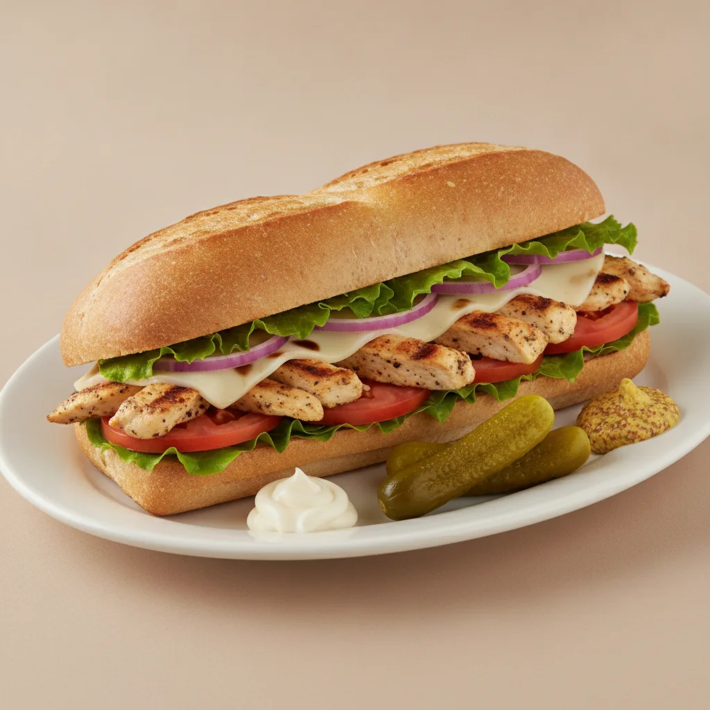 Standard Sub: Grilled Chicken on Wheat Bread