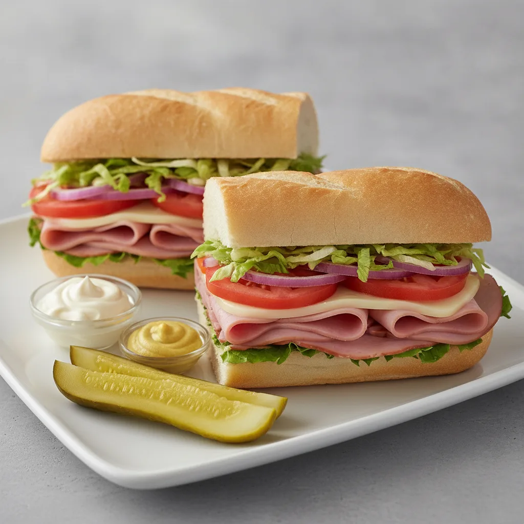 Standard Sub: Honey Ham on White Bread