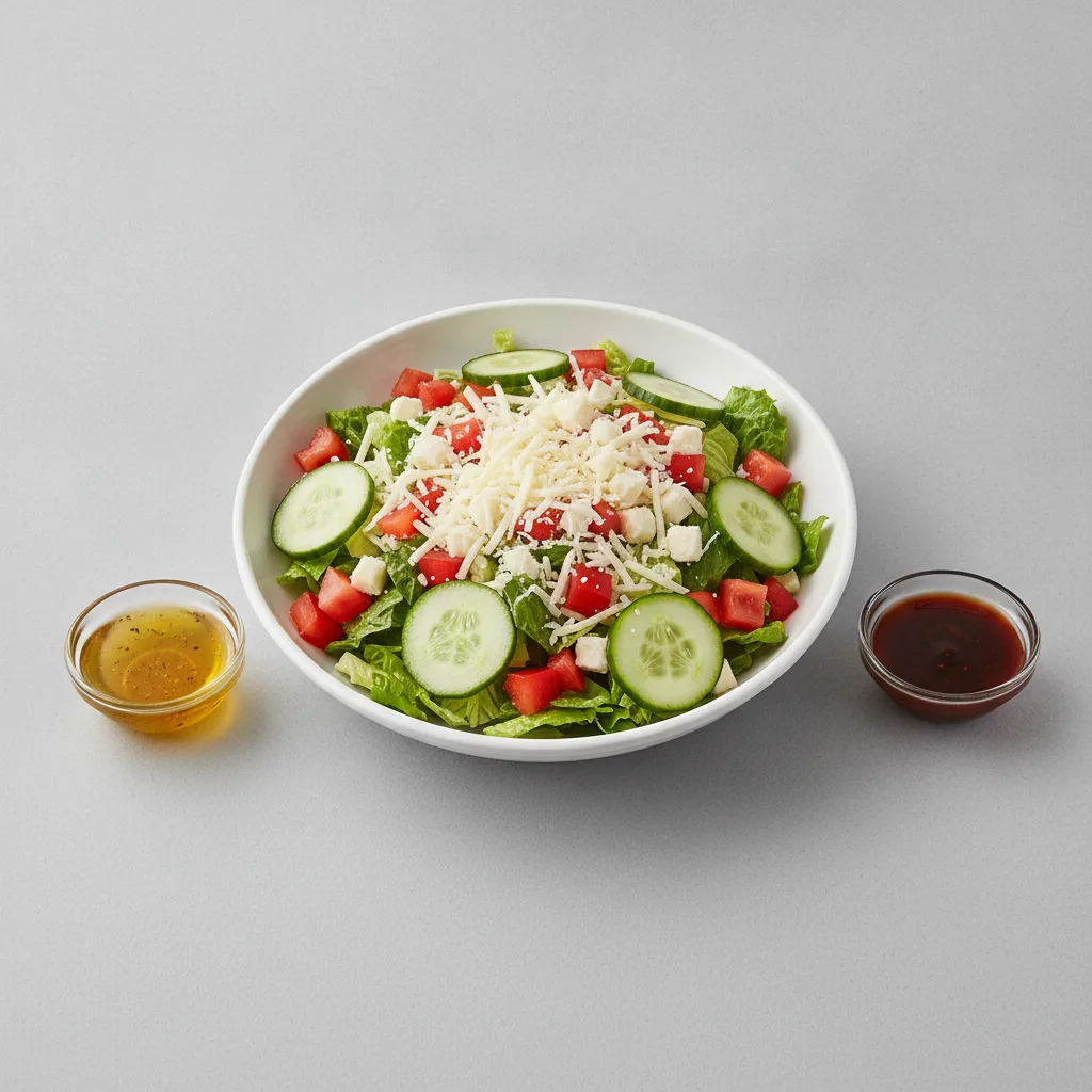 Chopped Catering Salad with Oil and Vinegar and Balsamic Vinaigrette