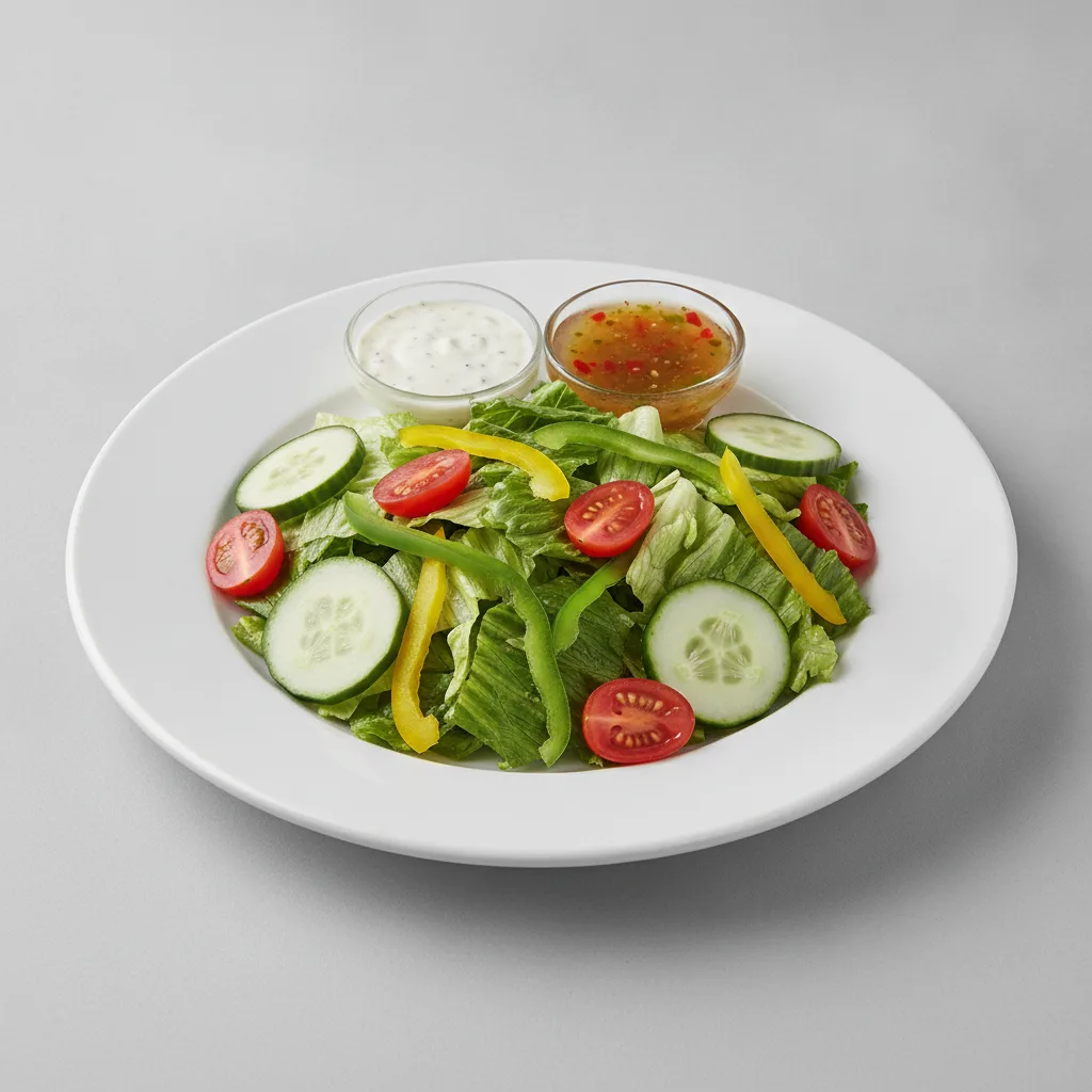 Classic Catering Salad with Ranch Dressing and Italian Dressing